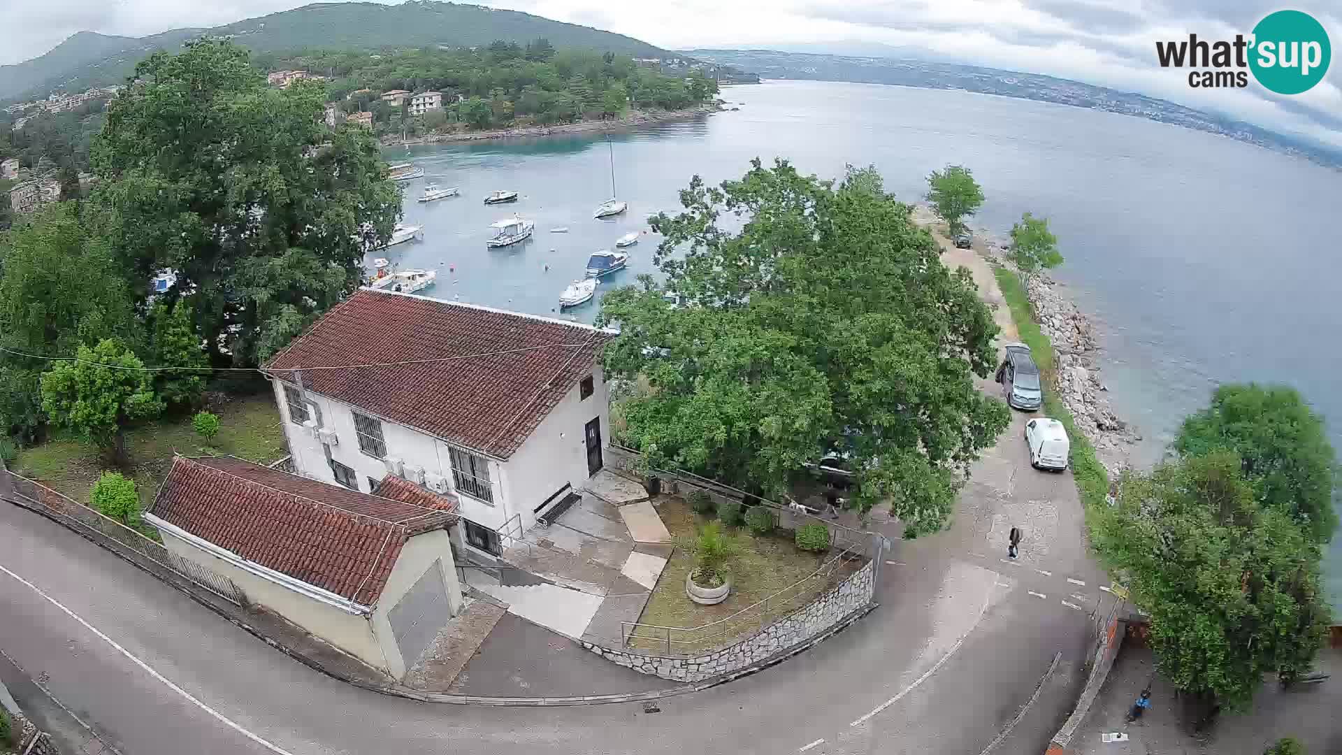 Webcam port d’Ika – Vue en direct et lumières d’Opatija