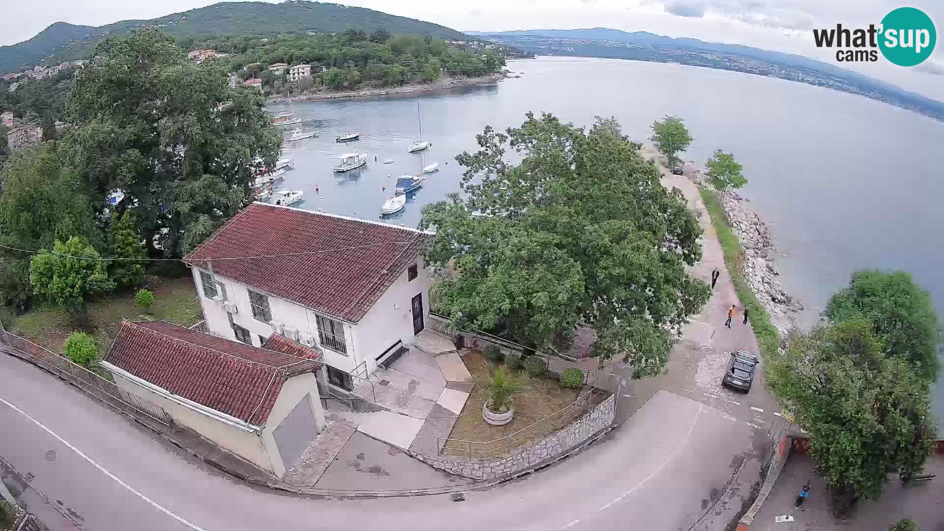 Ika Harbor Webcam – LIVE View of the Harbor and Opatija Lights
