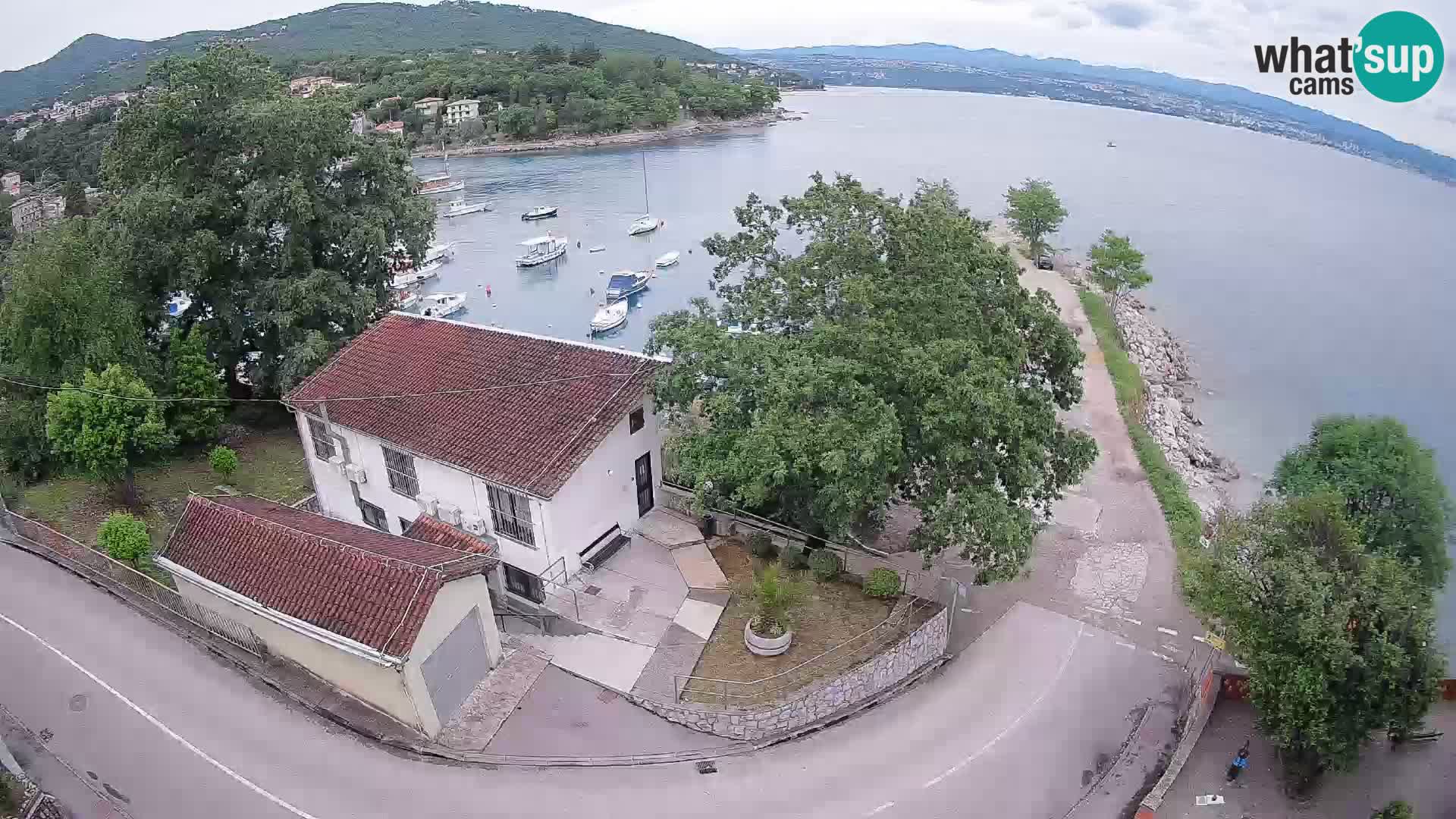 Ika Harbor Webcam – LIVE View of the Harbor and Opatija Lights