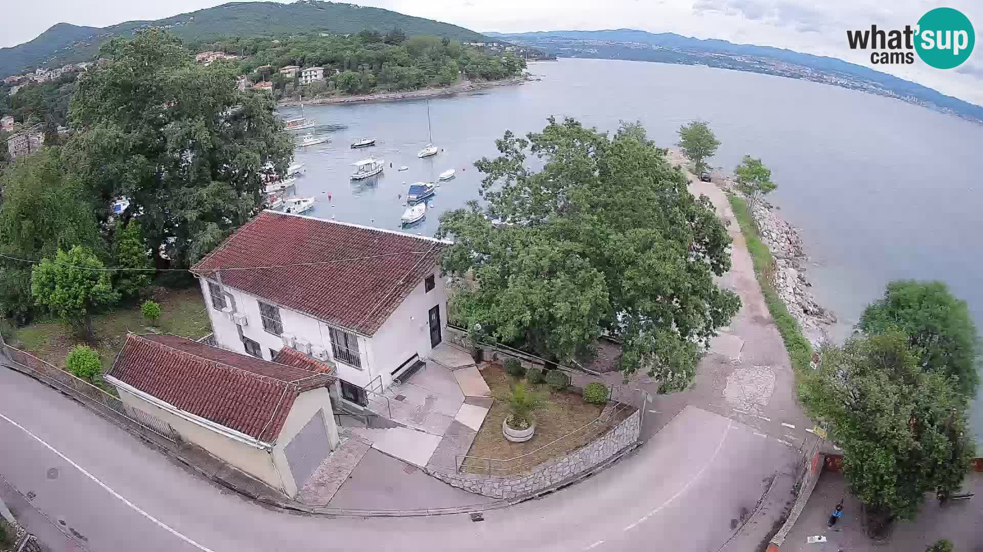 Webcam port d’Ika – Vue en direct et lumières d’Opatija