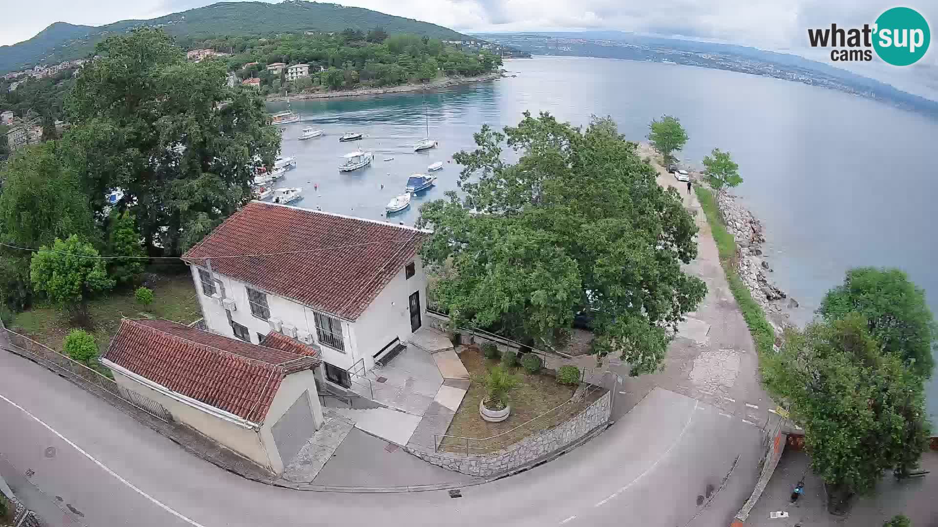 Ika Harbor Webcam – LIVE View of the Harbor and Opatija Lights