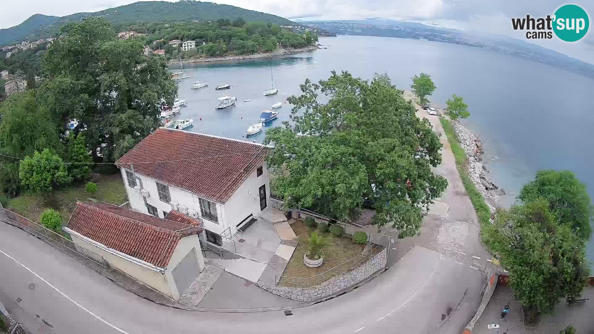 Webcam porto Ika – Vista LIVE sul porto e le luci di Opatija