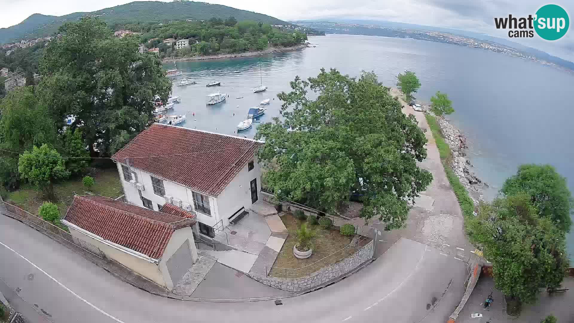 Web kamera luka Ika – Pogled uživo na luku i svjetla Opatije