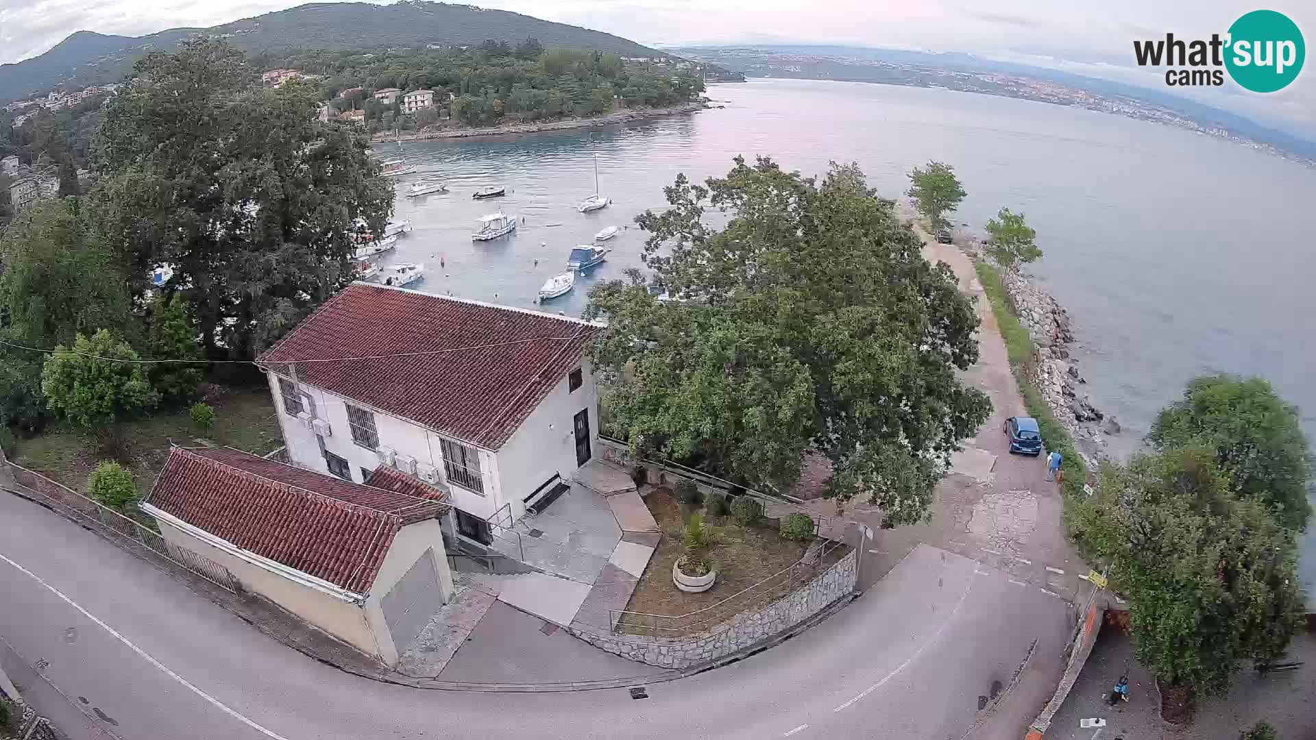 Webcam porto Ika – Vista LIVE sul porto e le luci di Opatija