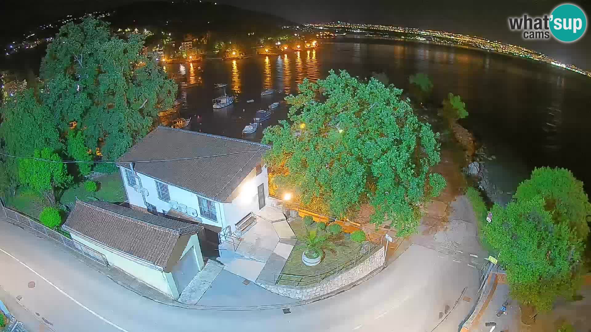 Webcam port d’Ika – Vue en direct et lumières d’Opatija