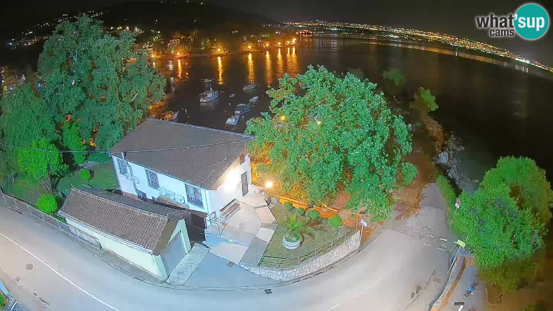 Webcam port d’Ika – Vue en direct et lumières d’Opatija