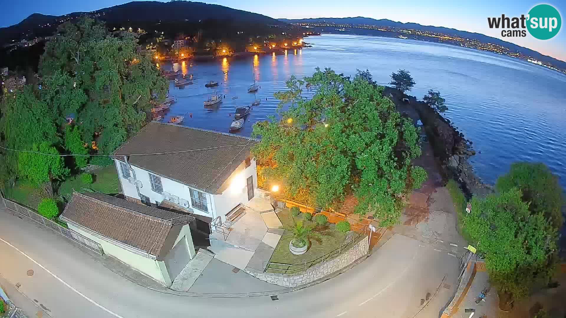 Webcam Ika Hafen – LIVE Blick auf den Hafen und die Lichter von Opatija