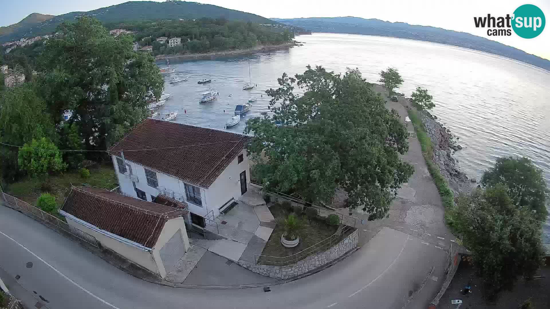 Webcam puerto de Ika – Vista en directo y luces de Opatija