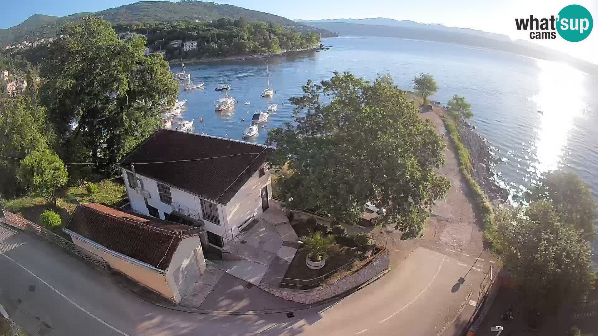 Webcam port d’Ika – Vue en direct et lumières d’Opatija