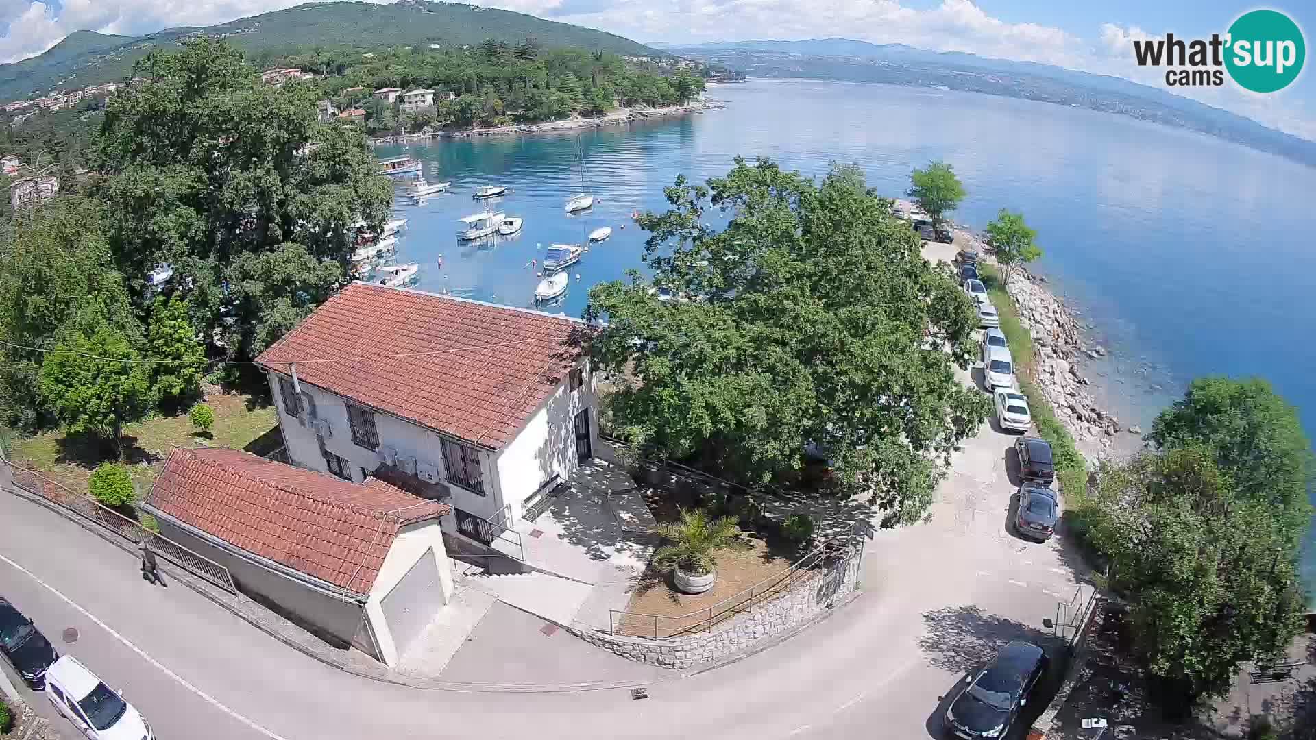 Webcam puerto de Ika – Vista en directo y luces de Opatija