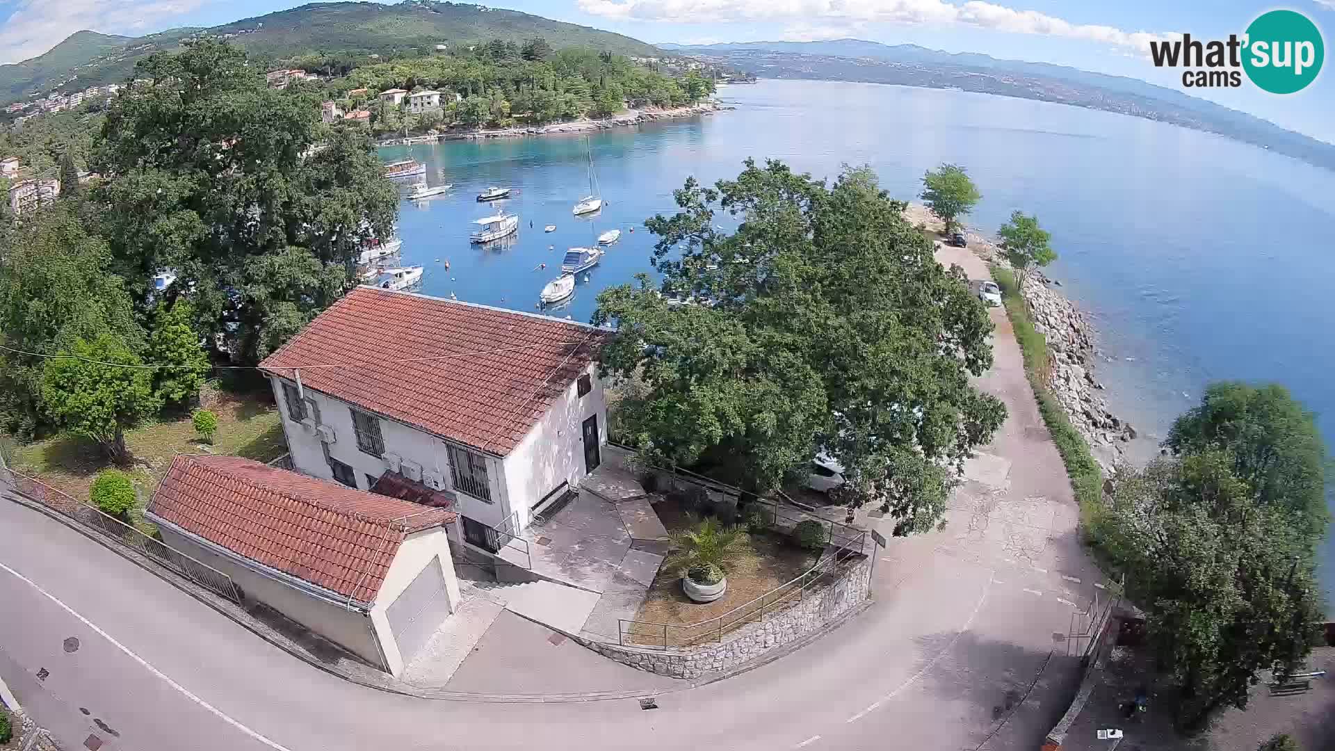 Webcam port d’Ika – Vue en direct et lumières d’Opatija