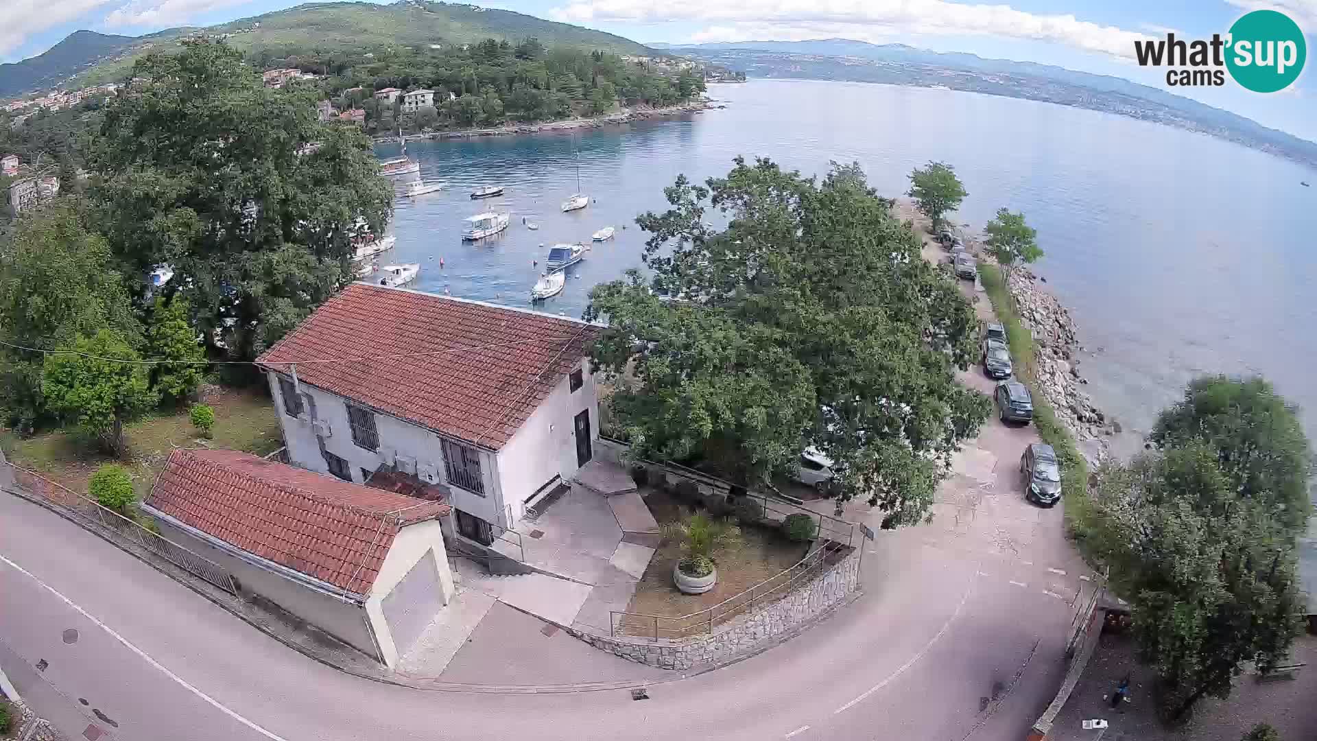 Webcam porto Ika – Vista LIVE sul porto e le luci di Opatija