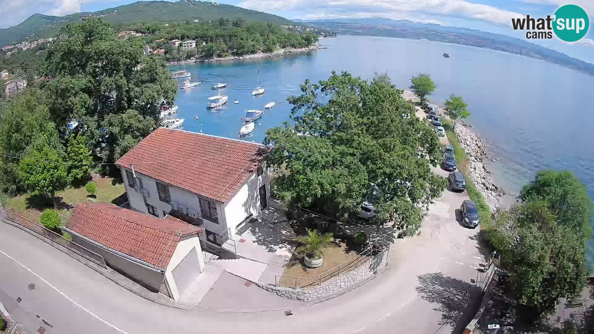Webcam puerto de Ika – Vista en directo y luces de Opatija