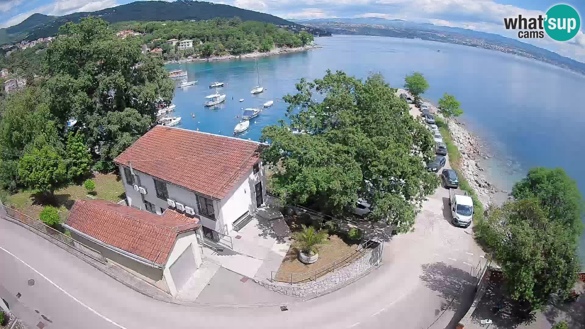 Webcam port d’Ika – Vue en direct et lumières d’Opatija