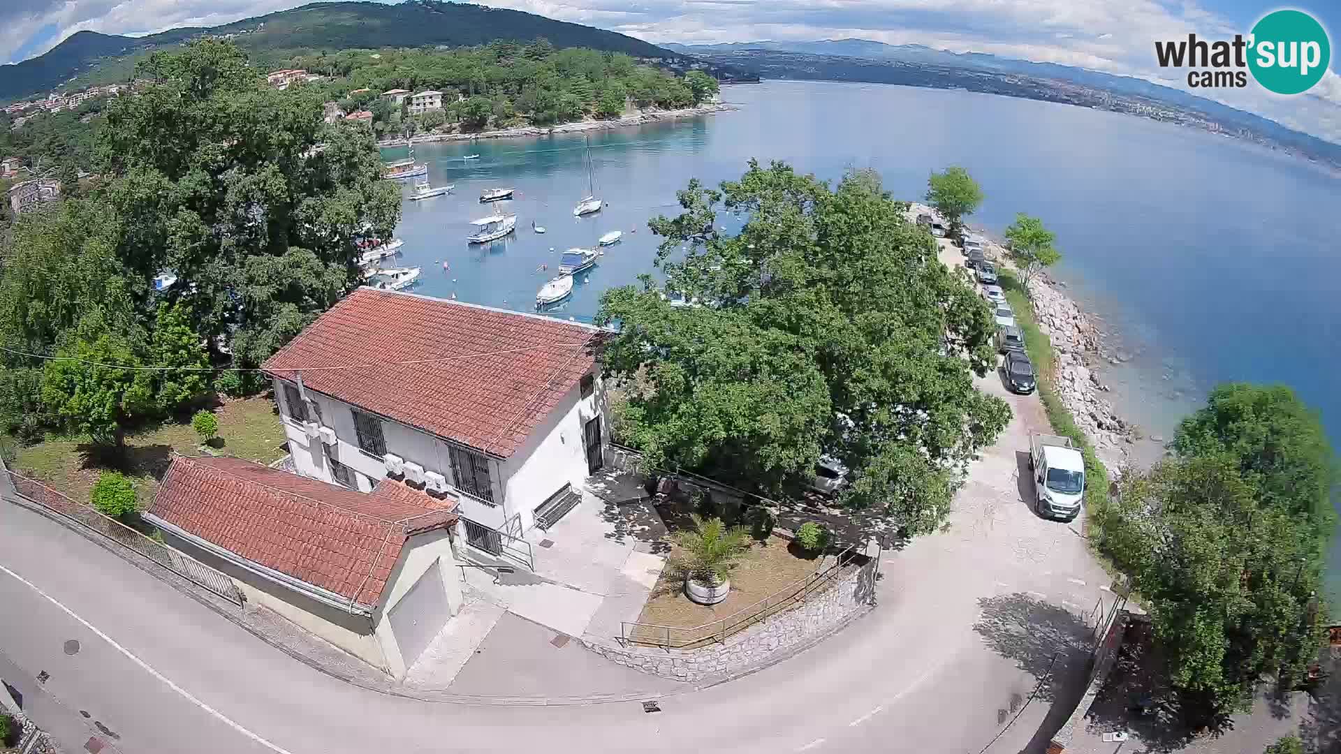 Webcam port d’Ika – Vue en direct et lumières d’Opatija