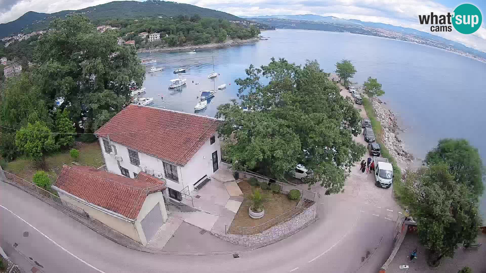 Webcam porto Ika – Vista LIVE sul porto e le luci di Opatija