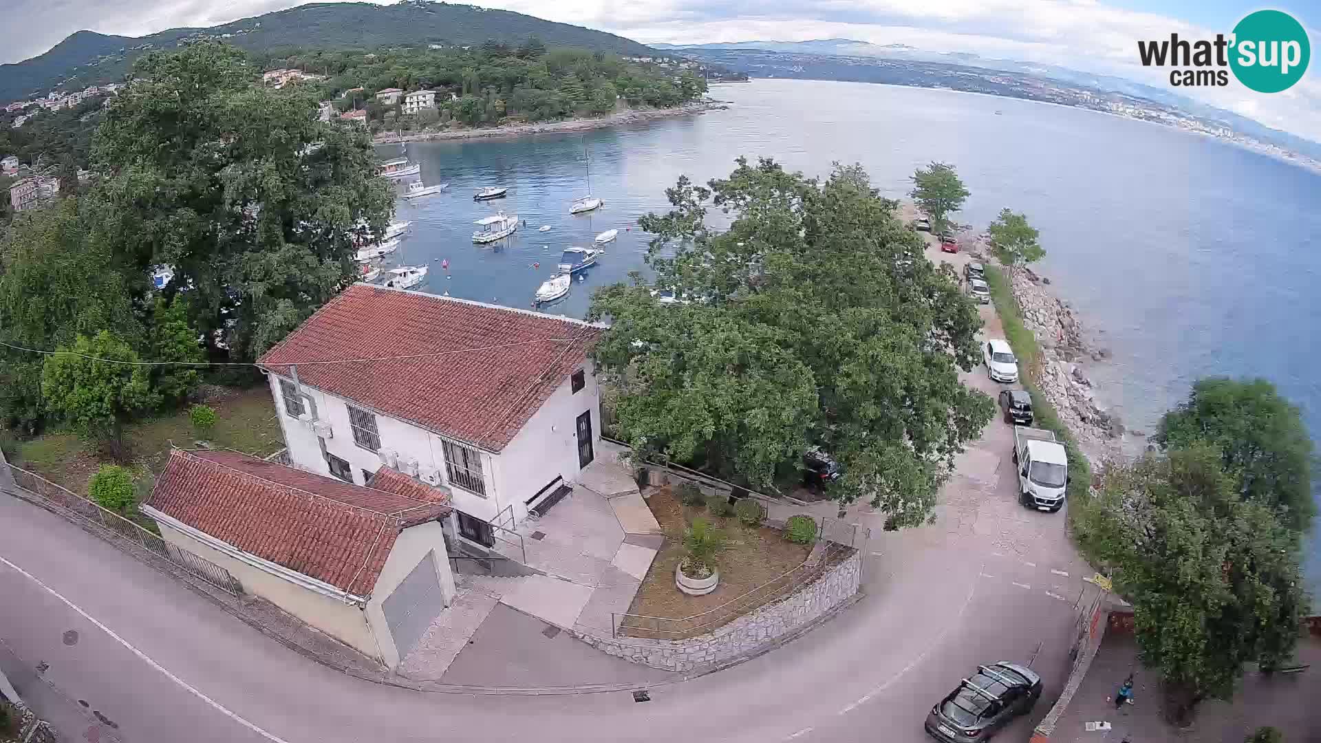 Webcam port d’Ika – Vue en direct et lumières d’Opatija