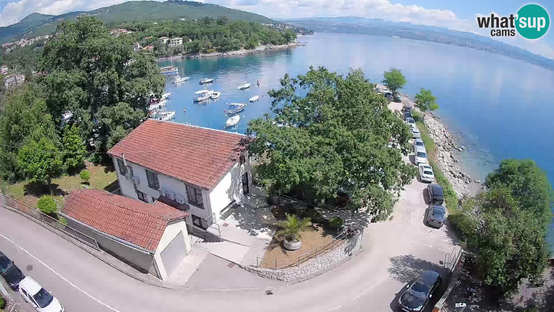Webcam port d’Ika – Vue en direct et lumières d’Opatija