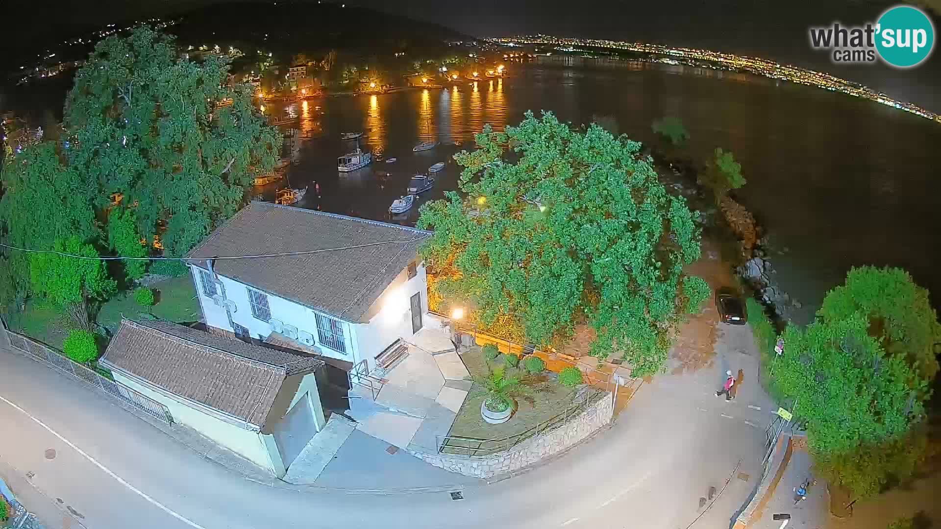 Webcam porto Ika – Vista LIVE sul porto e le luci di Opatija
