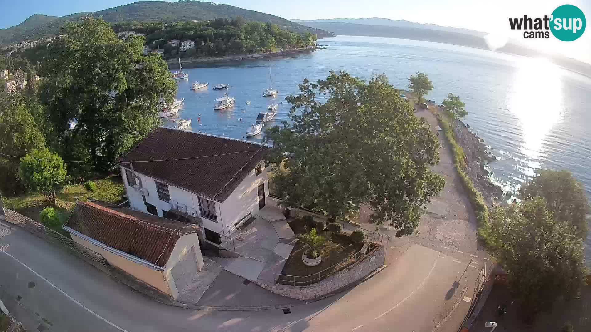 Webcam porto Ika – Vista LIVE sul porto e le luci di Opatija