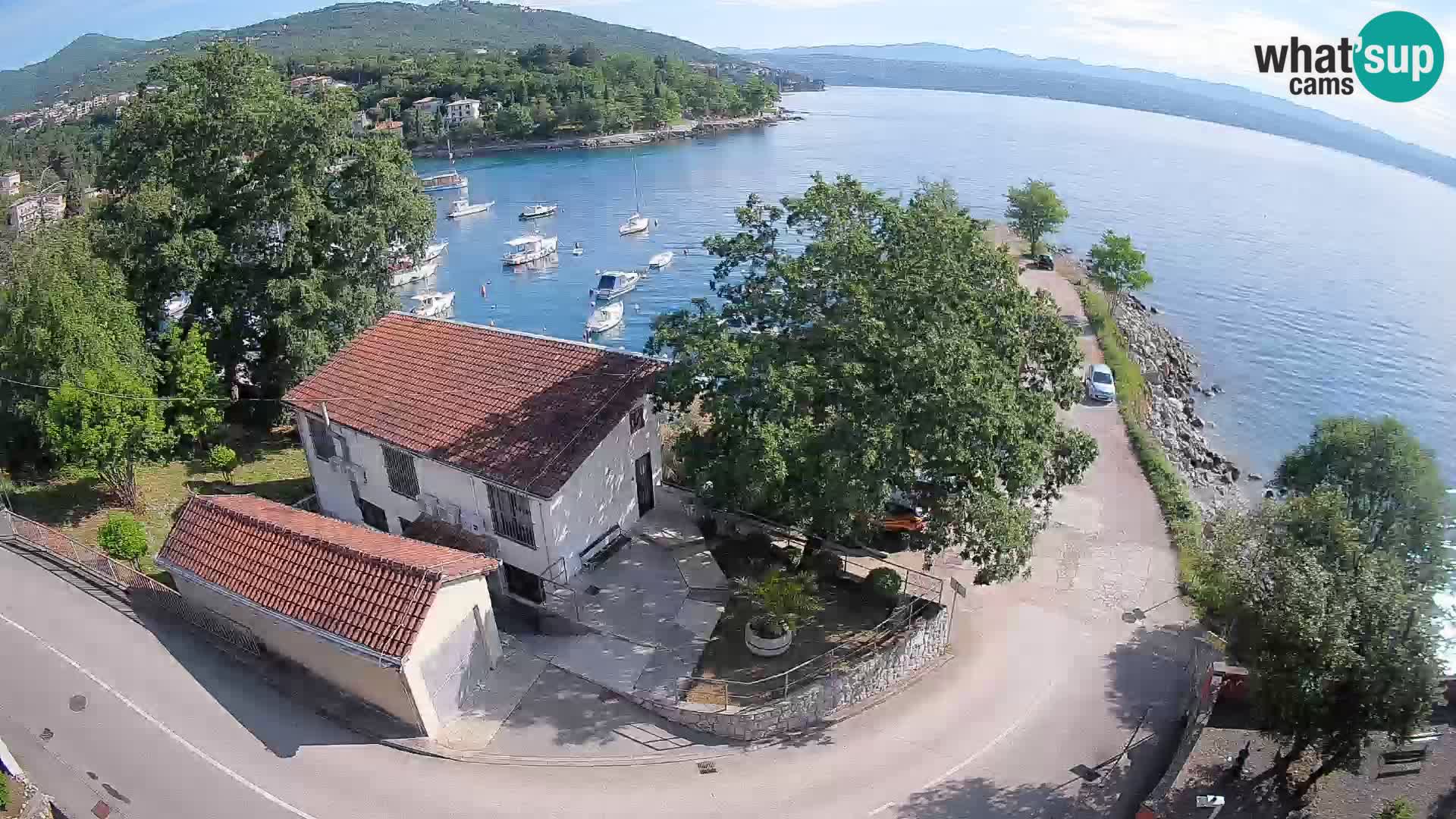 Webcam port d’Ika – Vue en direct et lumières d’Opatija