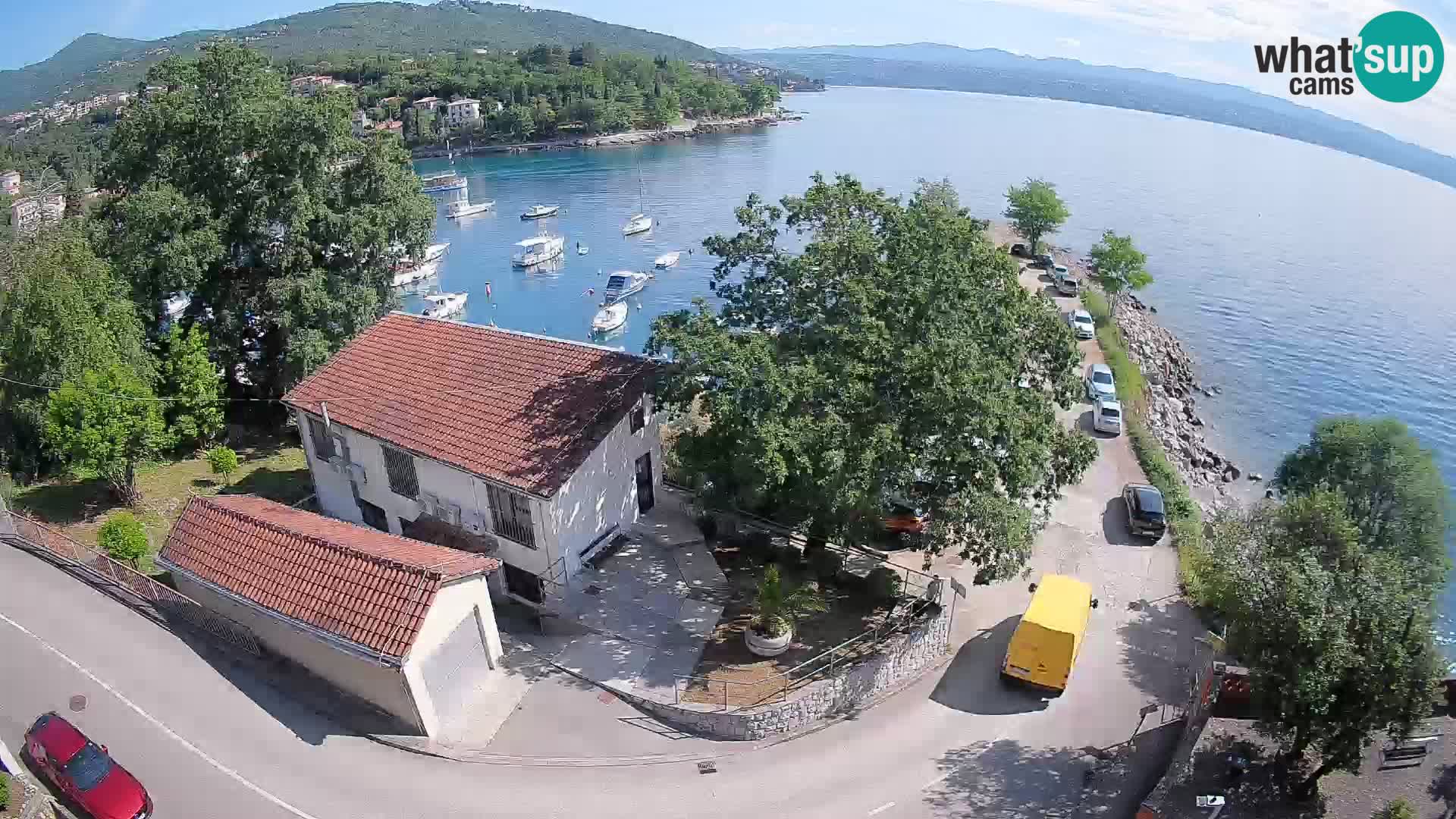 Webcam puerto de Ika – Vista en directo y luces de Opatija