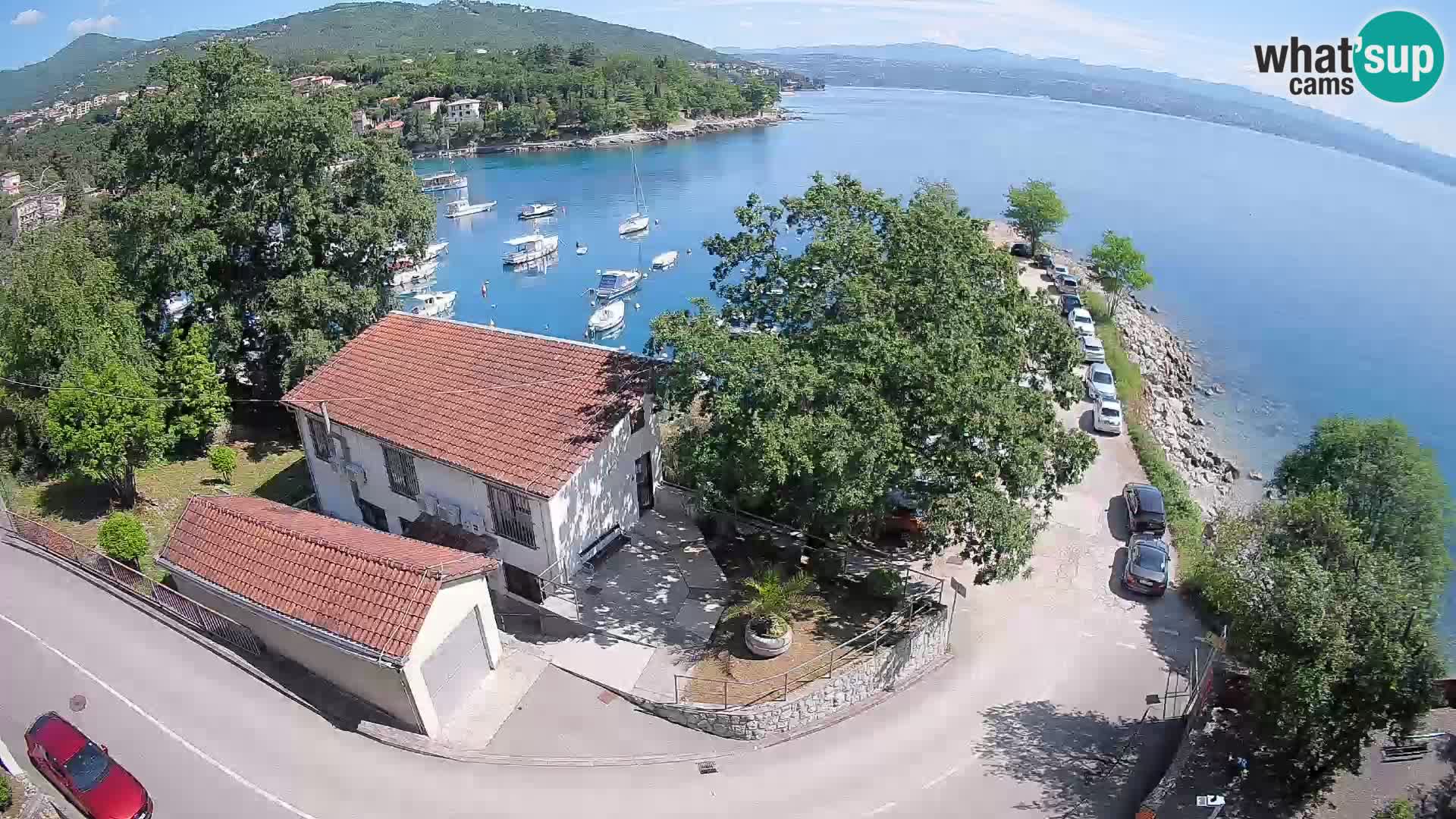 Webcam porto Ika – Vista LIVE sul porto e le luci di Opatija