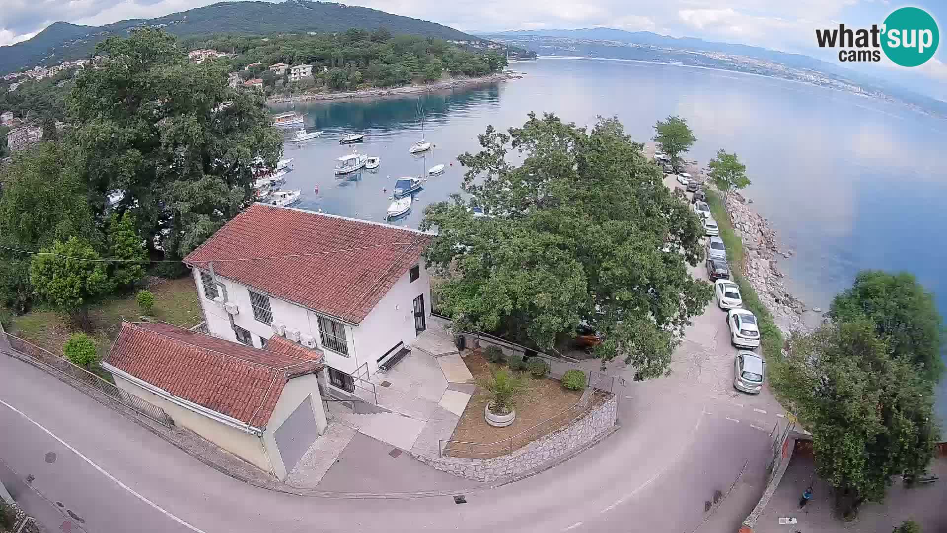 Webcam porto Ika – Vista LIVE sul porto e le luci di Opatija
