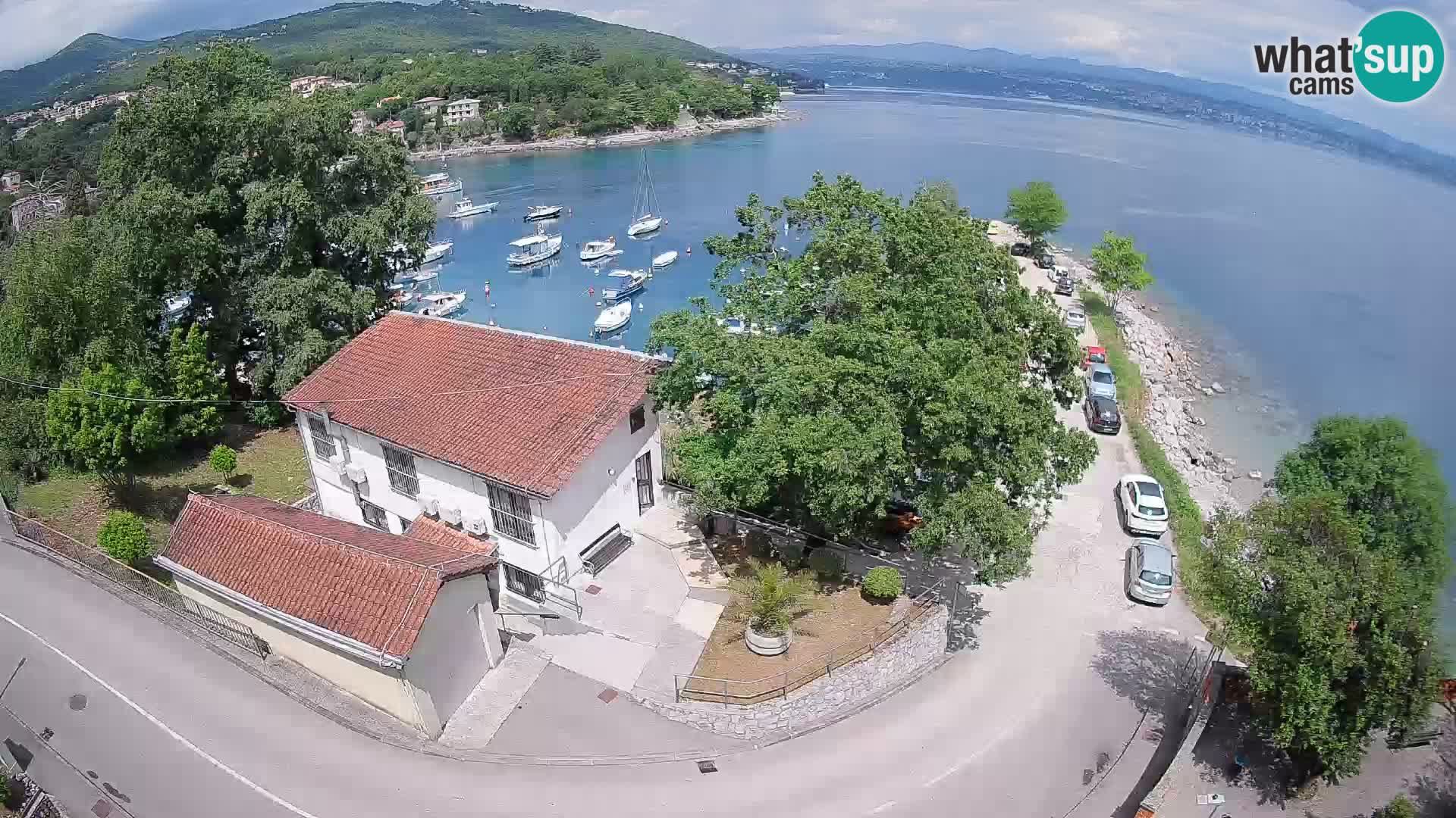 Ika Harbor Webcam – LIVE View of the Harbor and Opatija Lights