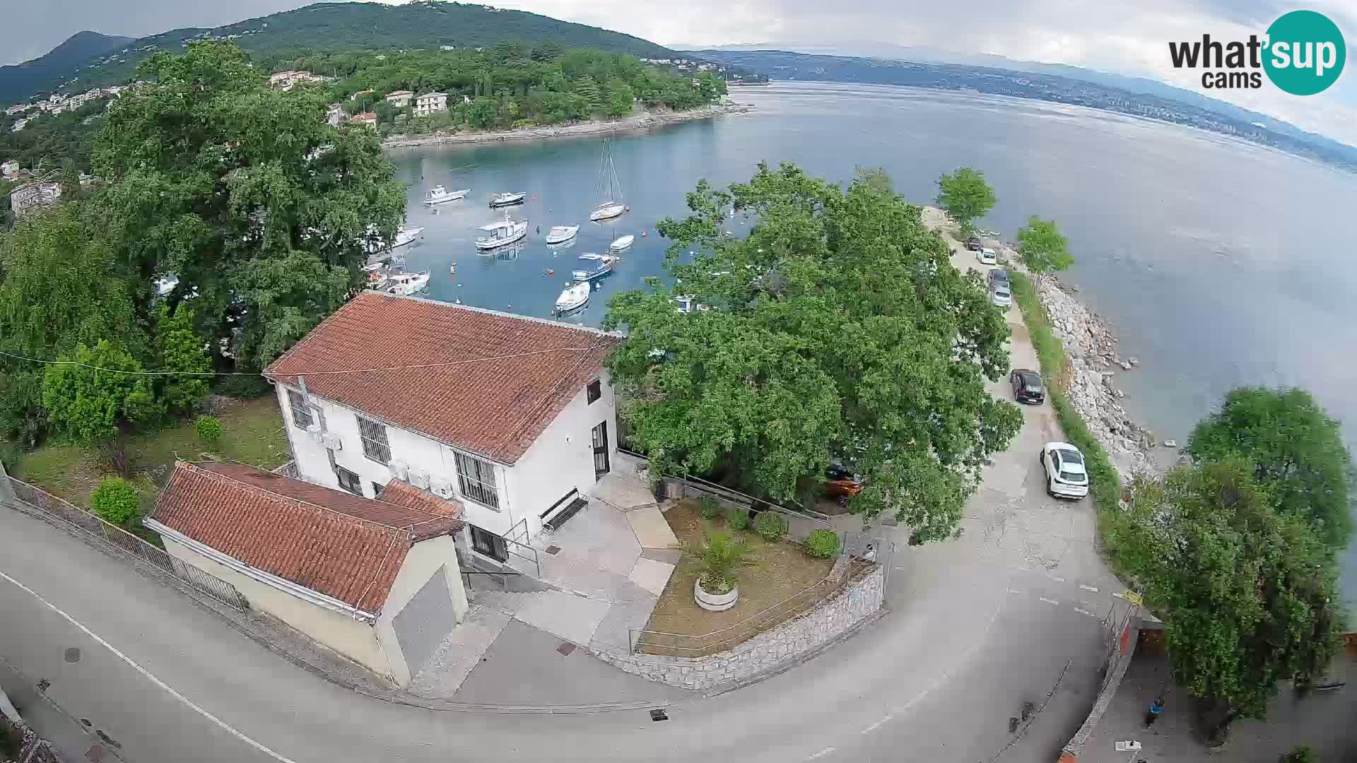 Ika Harbor Webcam – LIVE View of the Harbor and Opatija Lights