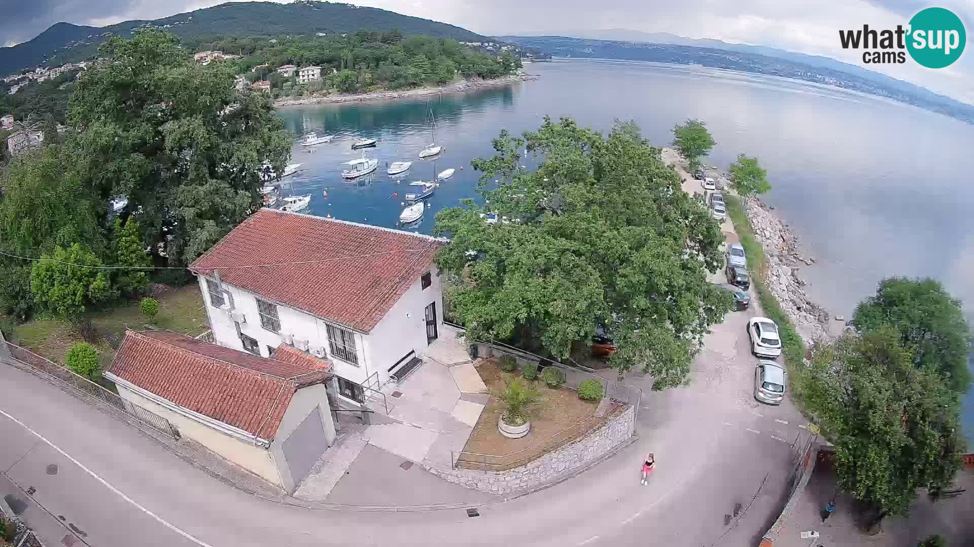 Ika Harbor Webcam – LIVE View of the Harbor and Opatija Lights
