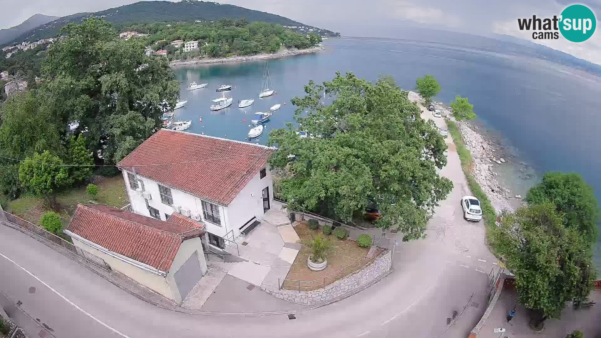 Webcam porto Ika – Vista LIVE sul porto e le luci di Opatija