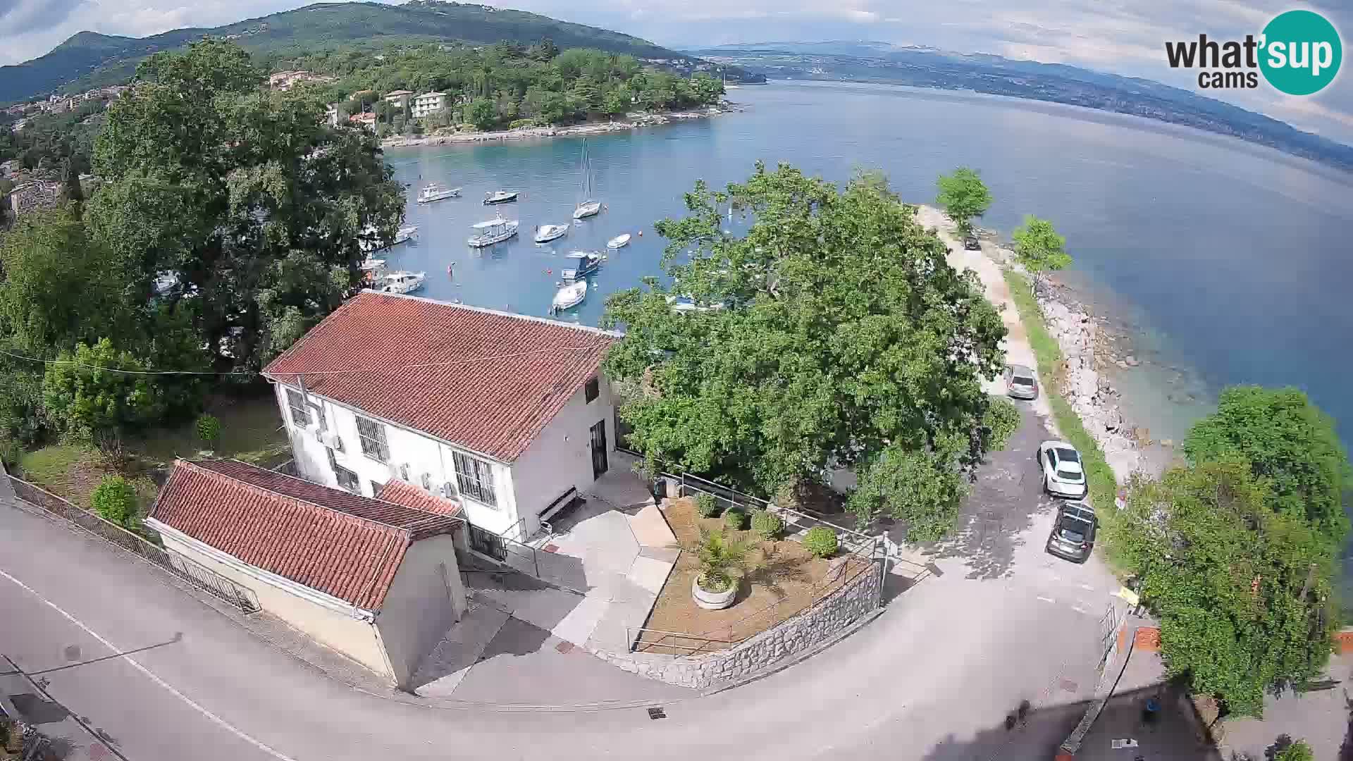Webcam port d’Ika – Vue en direct et lumières d’Opatija