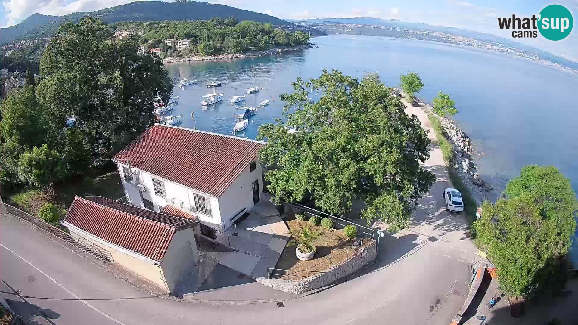 Webcam port d’Ika – Vue en direct et lumières d’Opatija