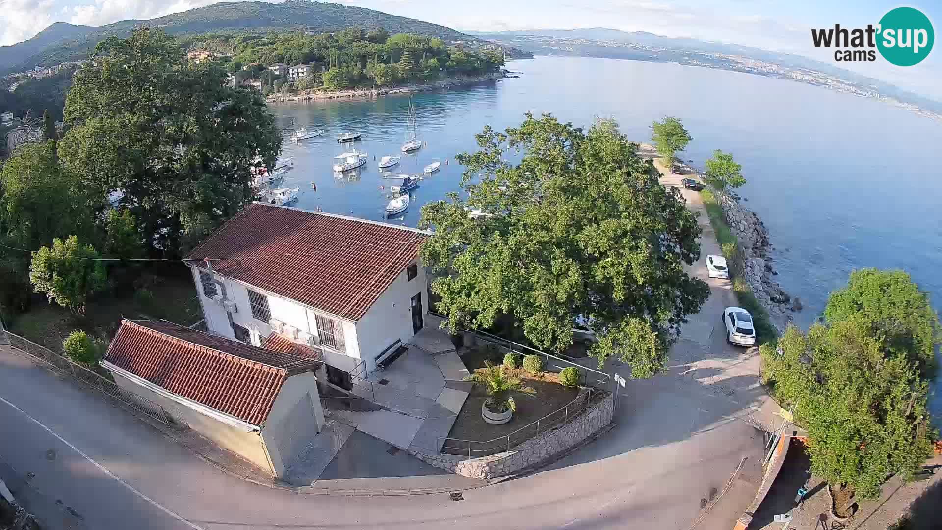 Webcam porto Ika – Vista LIVE sul porto e le luci di Opatija