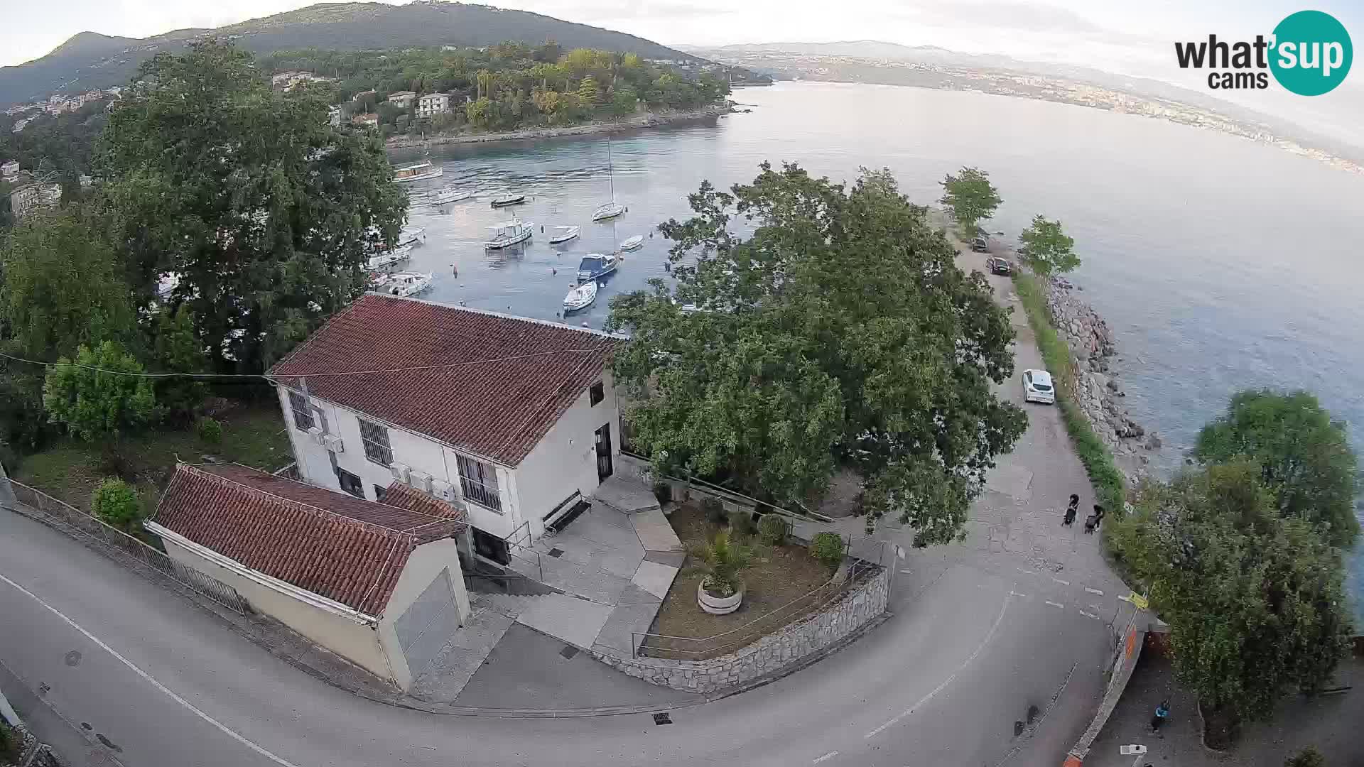 Webcam porto Ika – Vista LIVE sul porto e le luci di Opatija