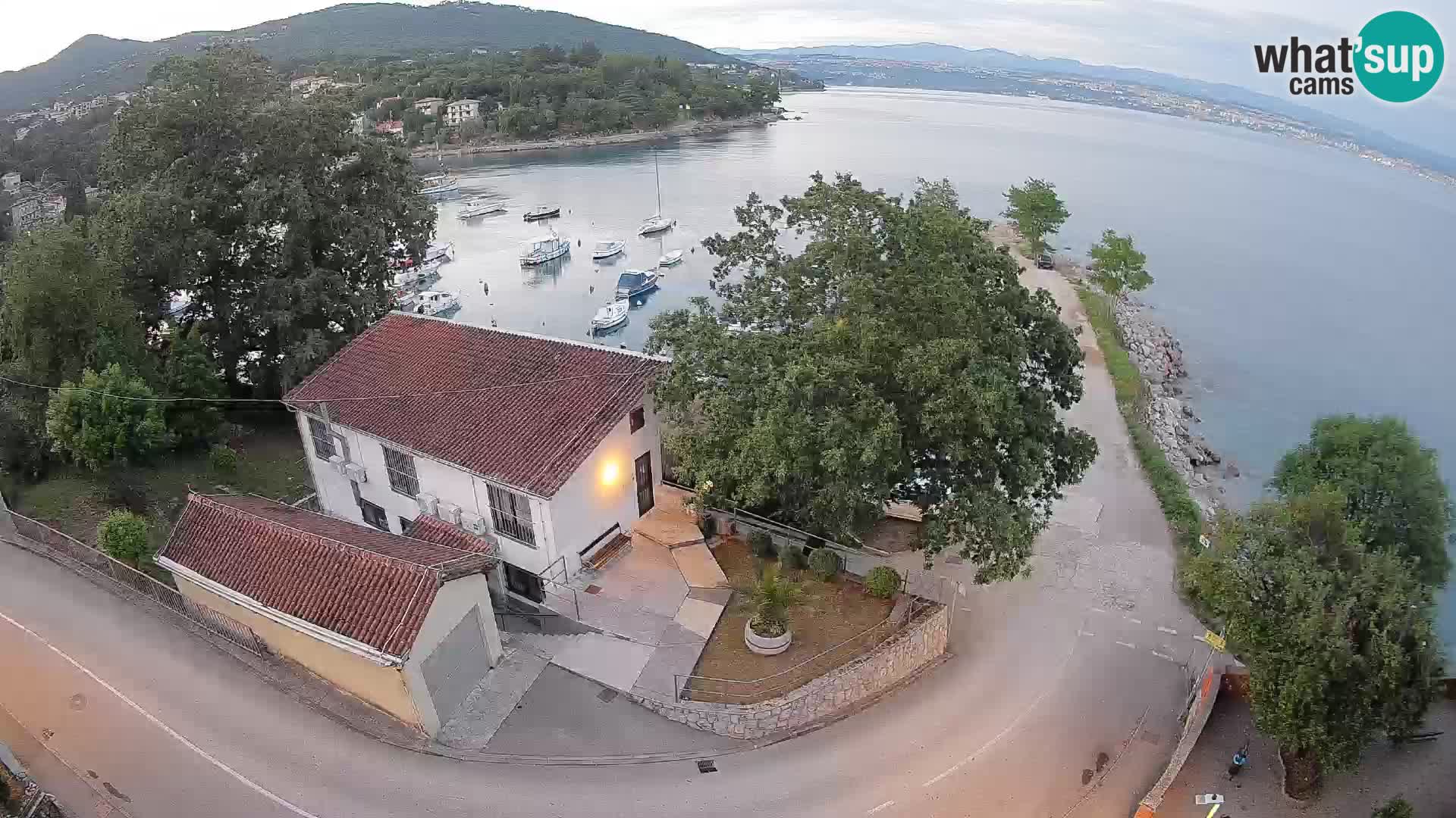 Webcam porto Ika – Vista LIVE sul porto e le luci di Opatija