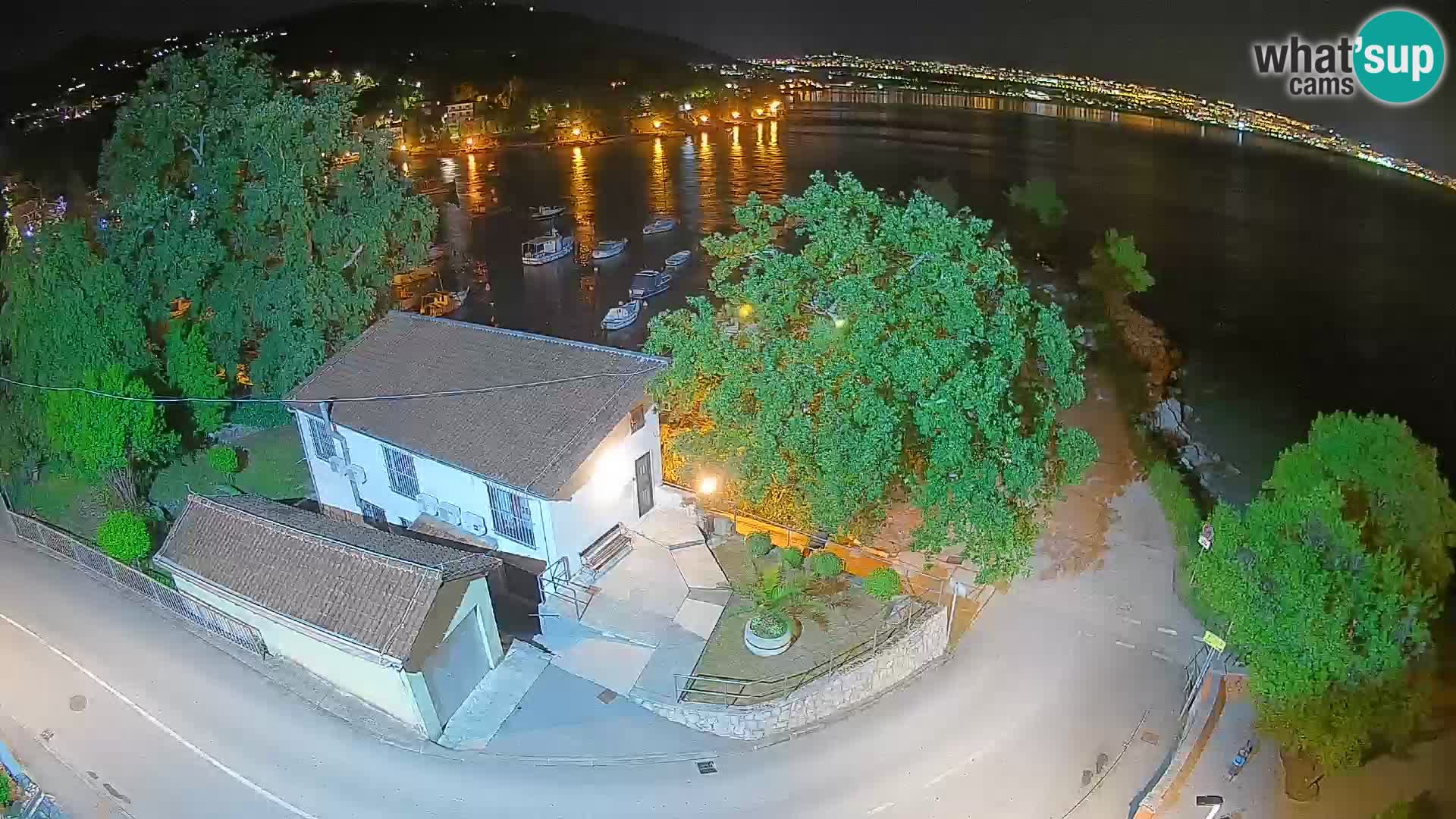 Webcam port d’Ika – Vue en direct et lumières d’Opatija