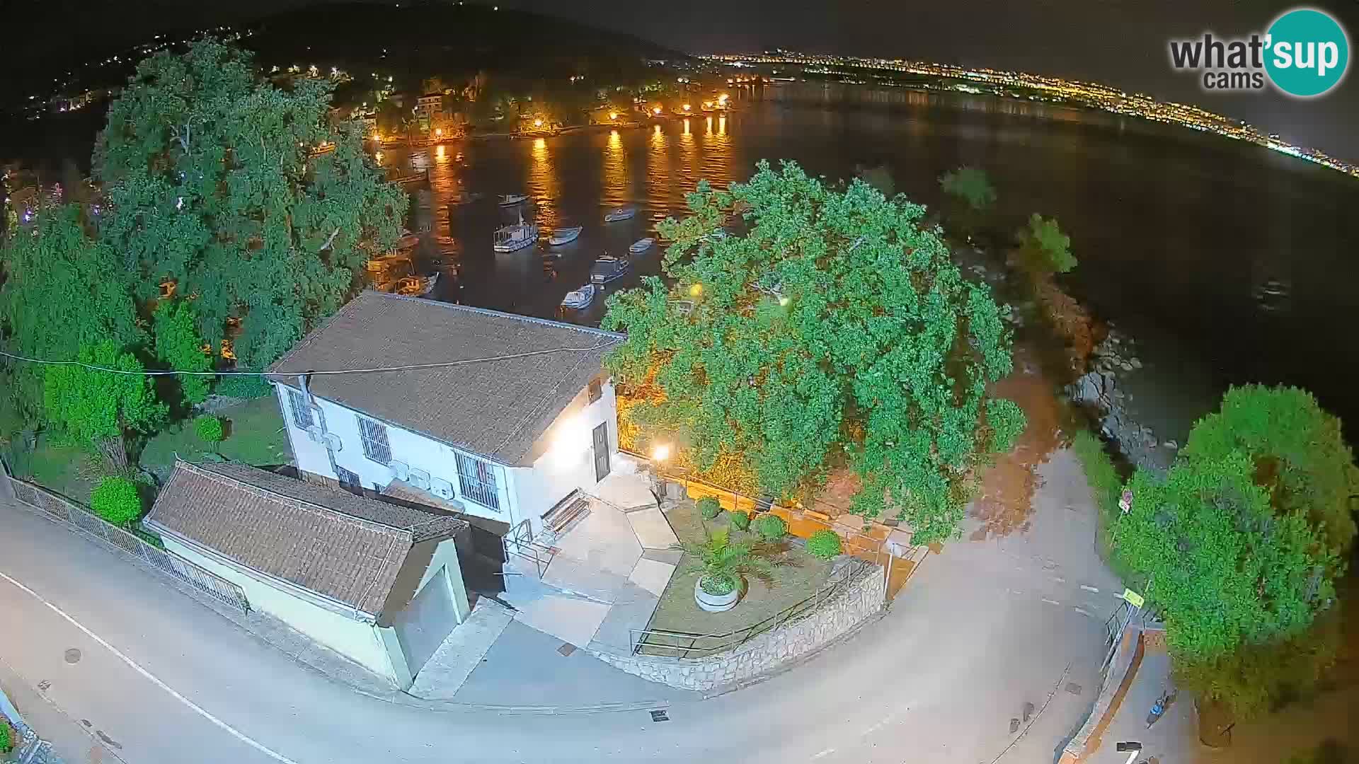 Webcam port d’Ika – Vue en direct et lumières d’Opatija