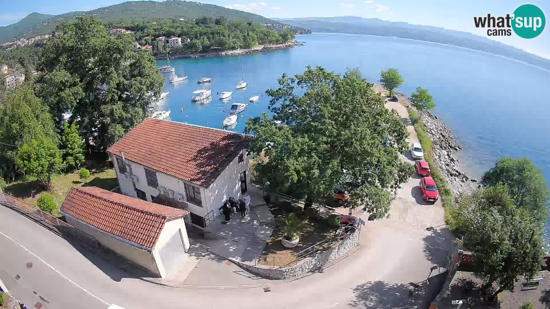 Ika Harbor Webcam – LIVE View of the Harbor and Opatija Lights