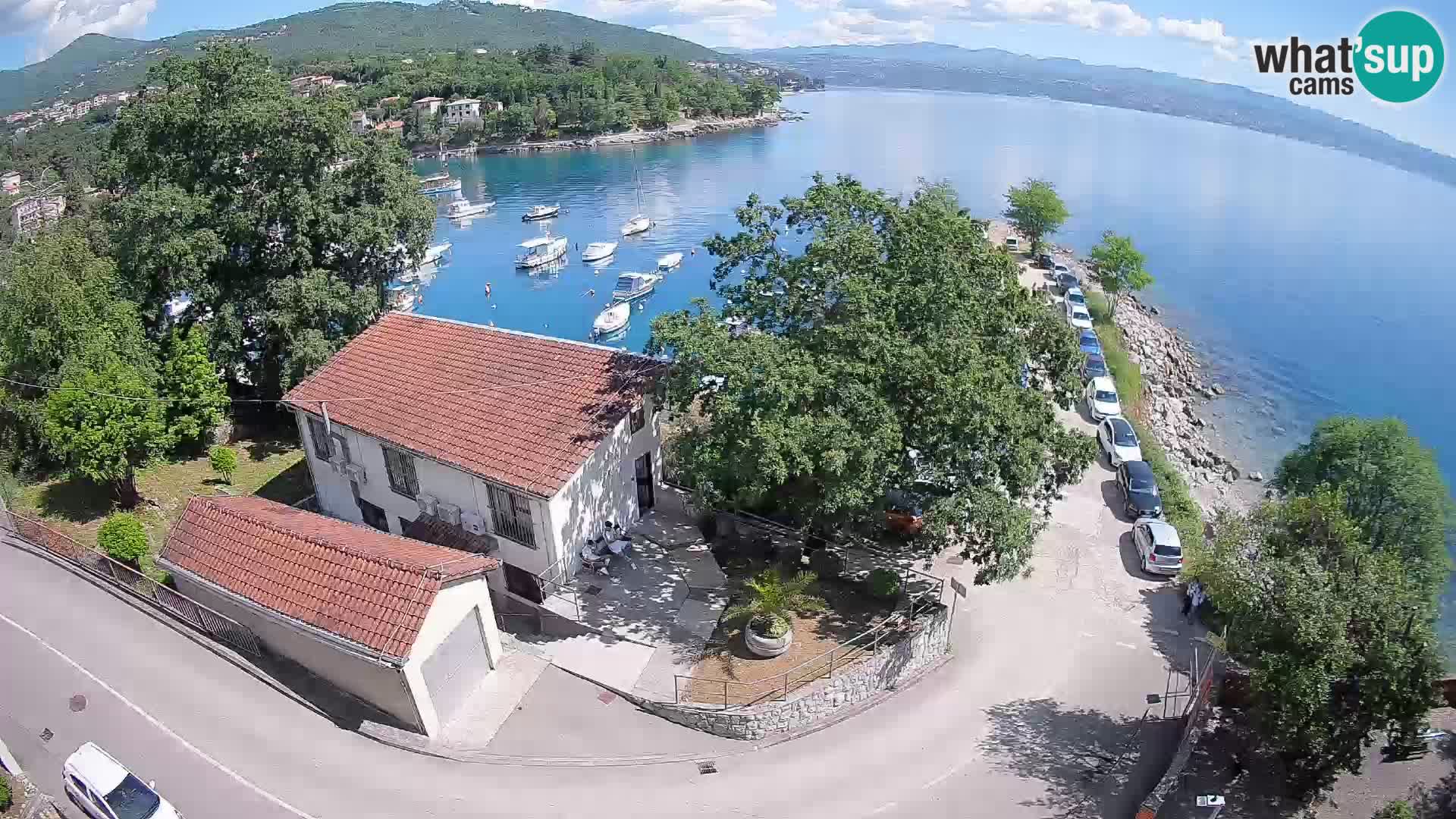 Webcam port d’Ika – Vue en direct et lumières d’Opatija