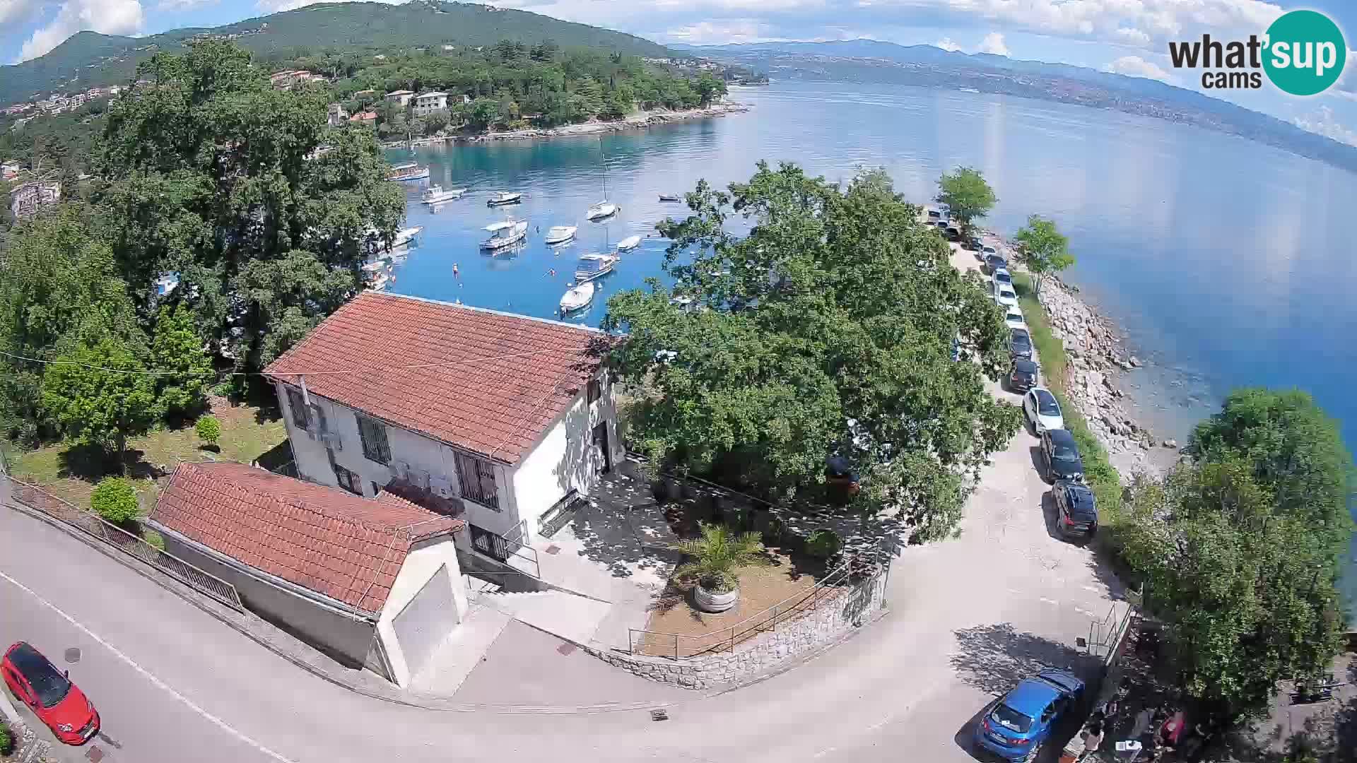 Ika Harbor Webcam – LIVE View of the Harbor and Opatija Lights