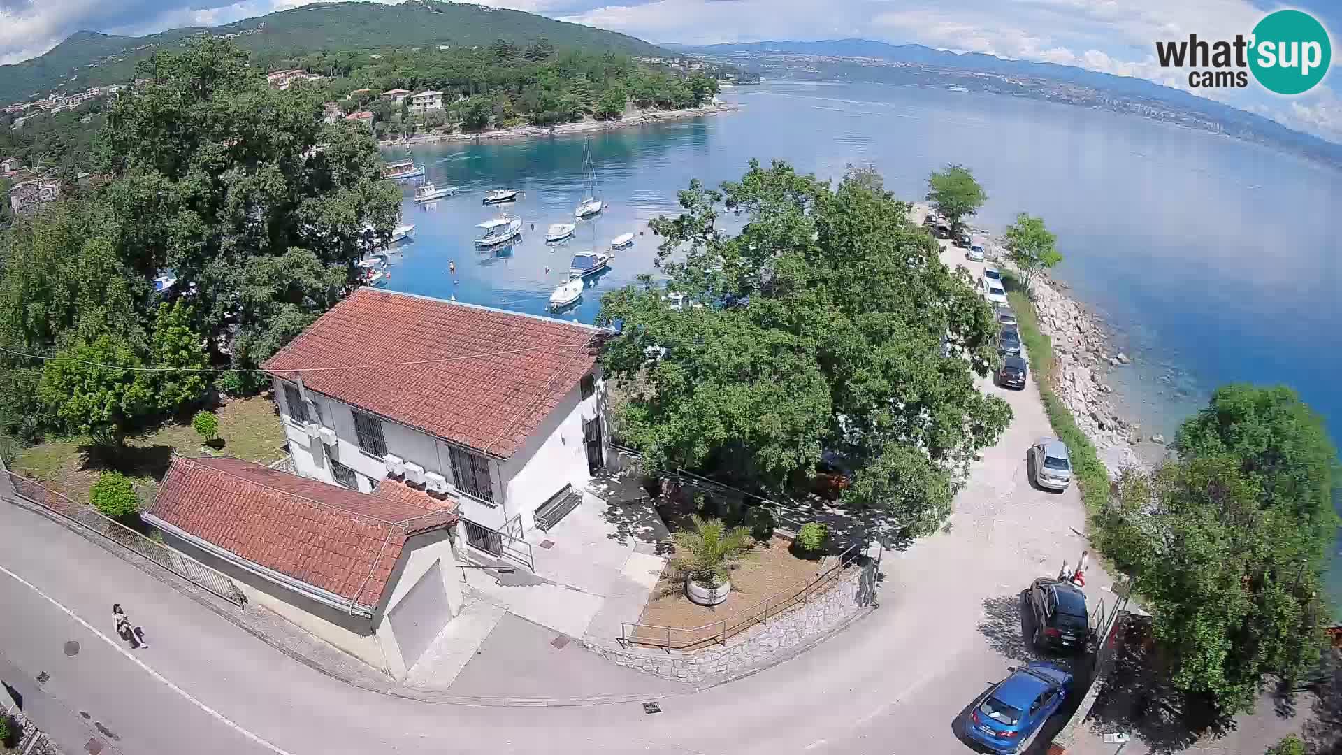 Ika Harbor Webcam – LIVE View of the Harbor and Opatija Lights