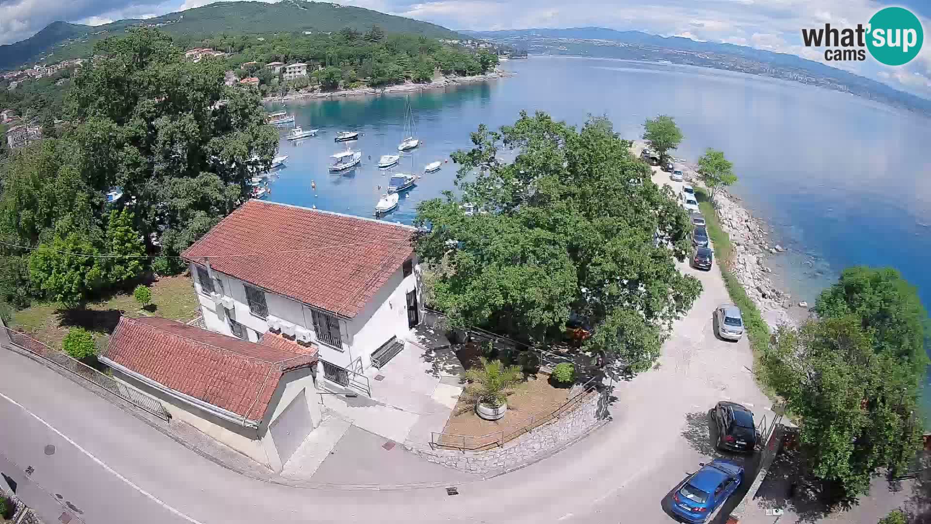 Webcam puerto de Ika – Vista en directo y luces de Opatija