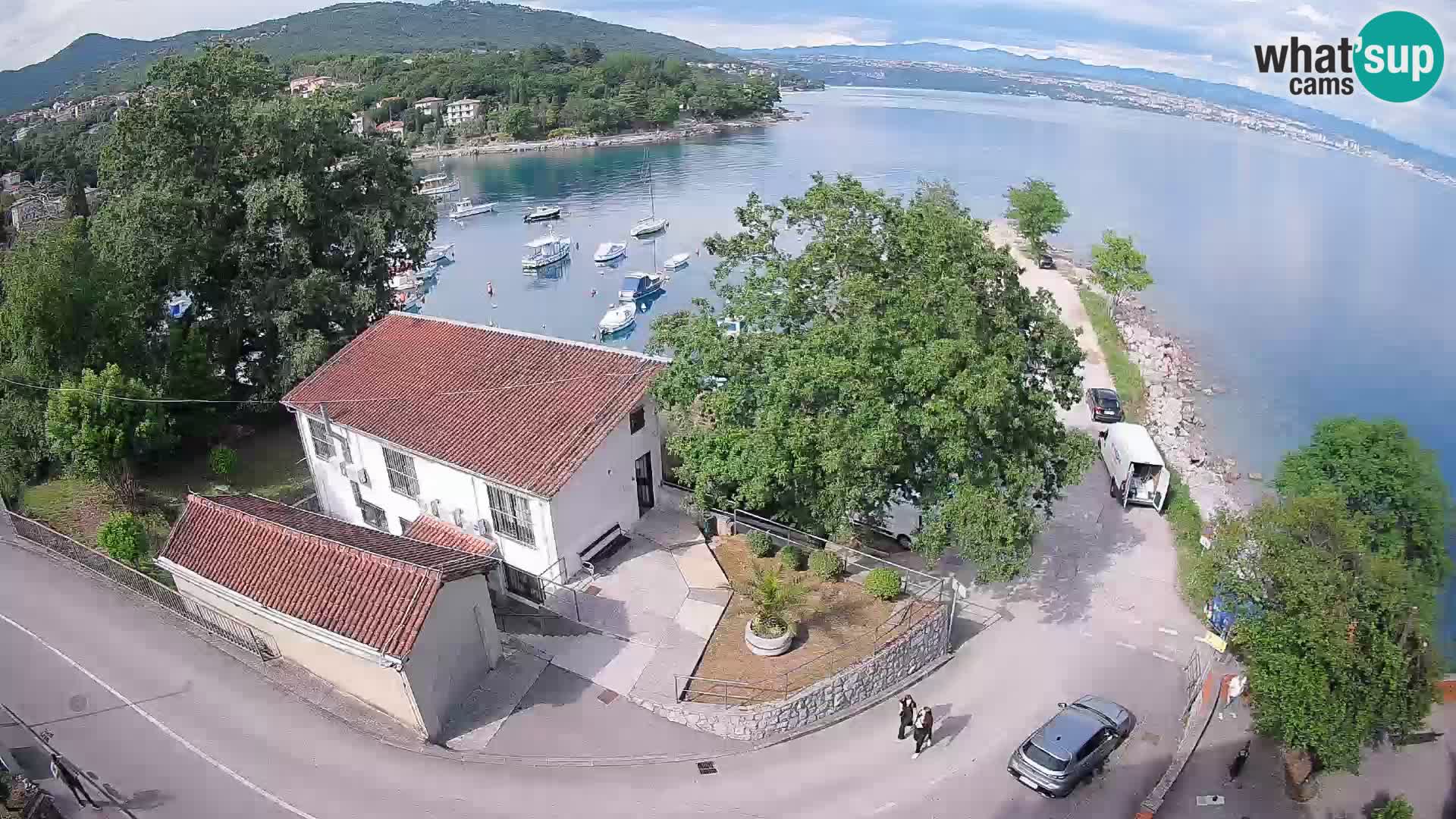 Ika Harbor Webcam – LIVE View of the Harbor and Opatija Lights