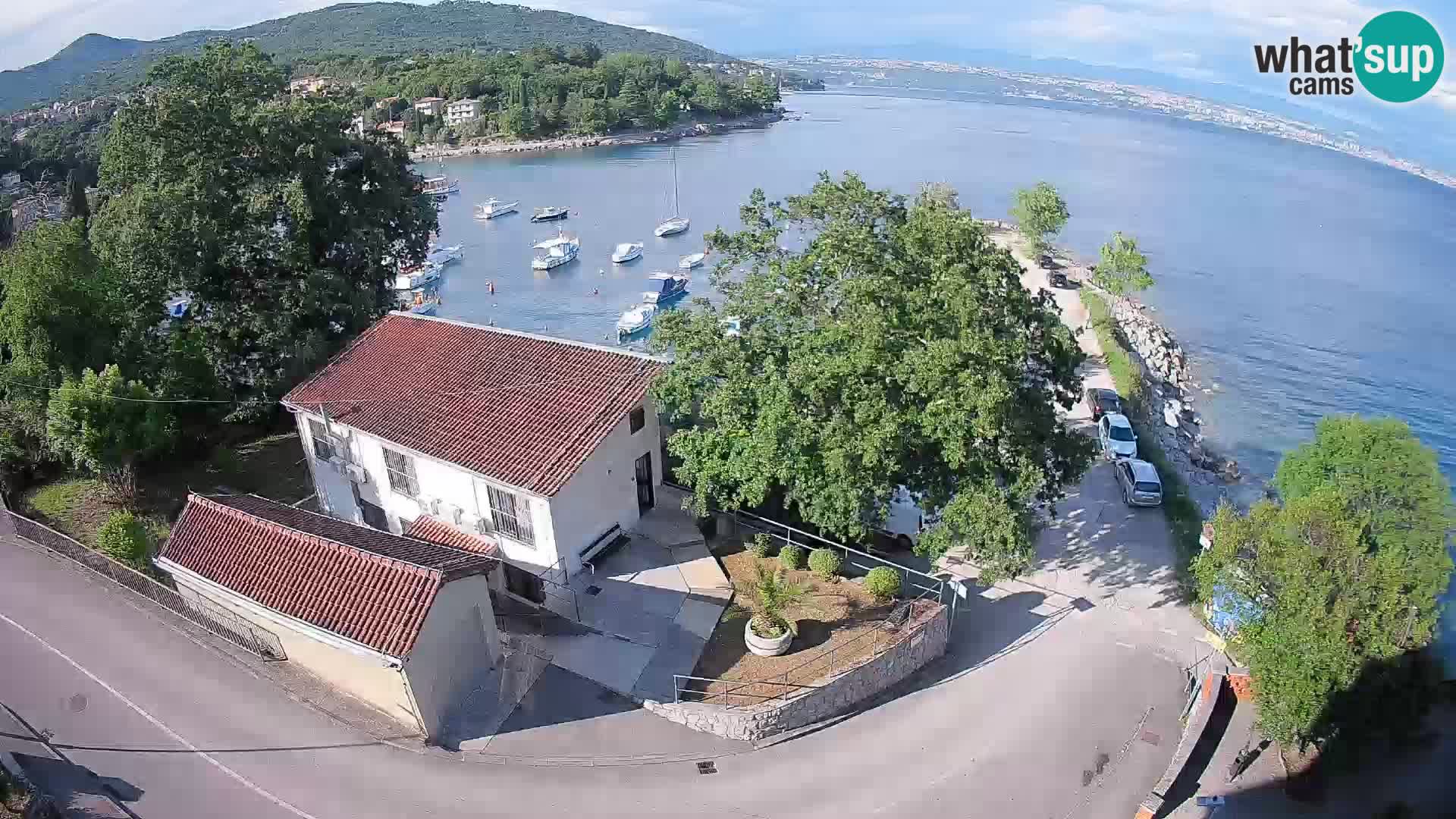 Webcam porto Ika – Vista LIVE sul porto e le luci di Opatija