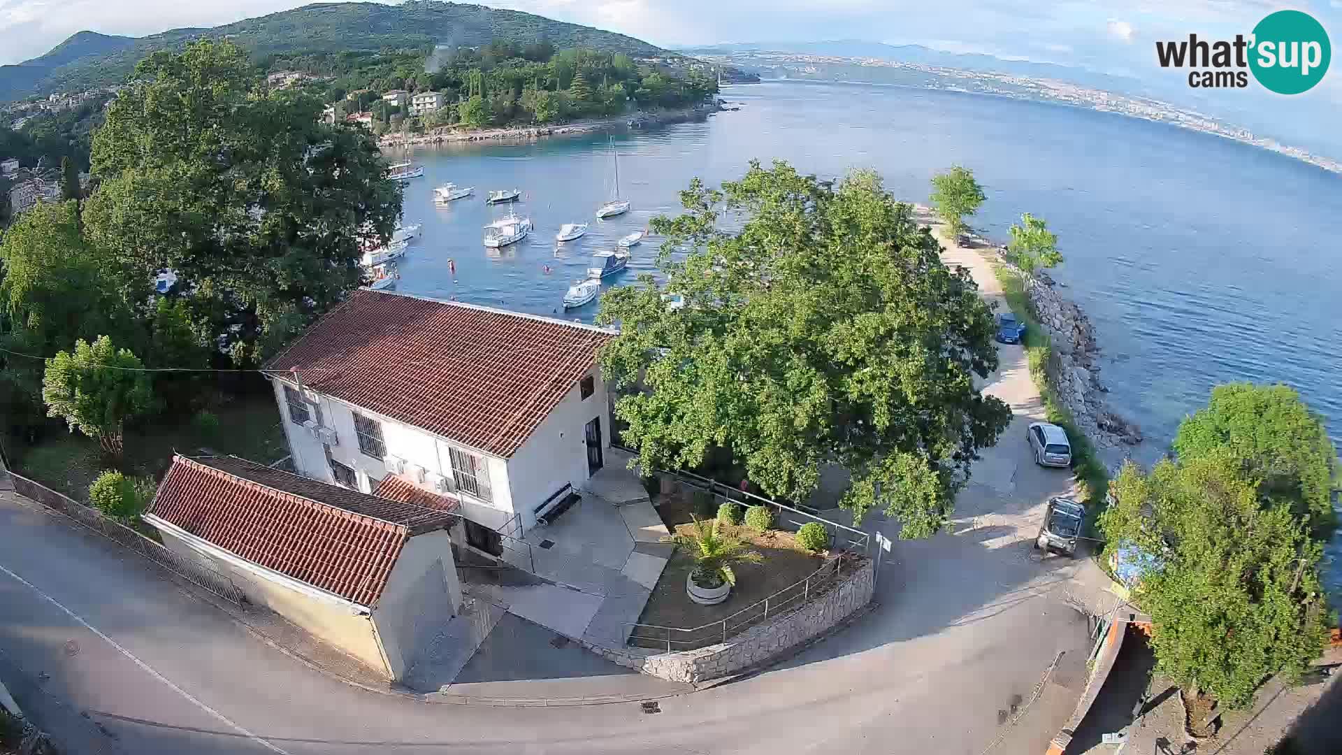 Webcam porto Ika – Vista LIVE sul porto e le luci di Opatija