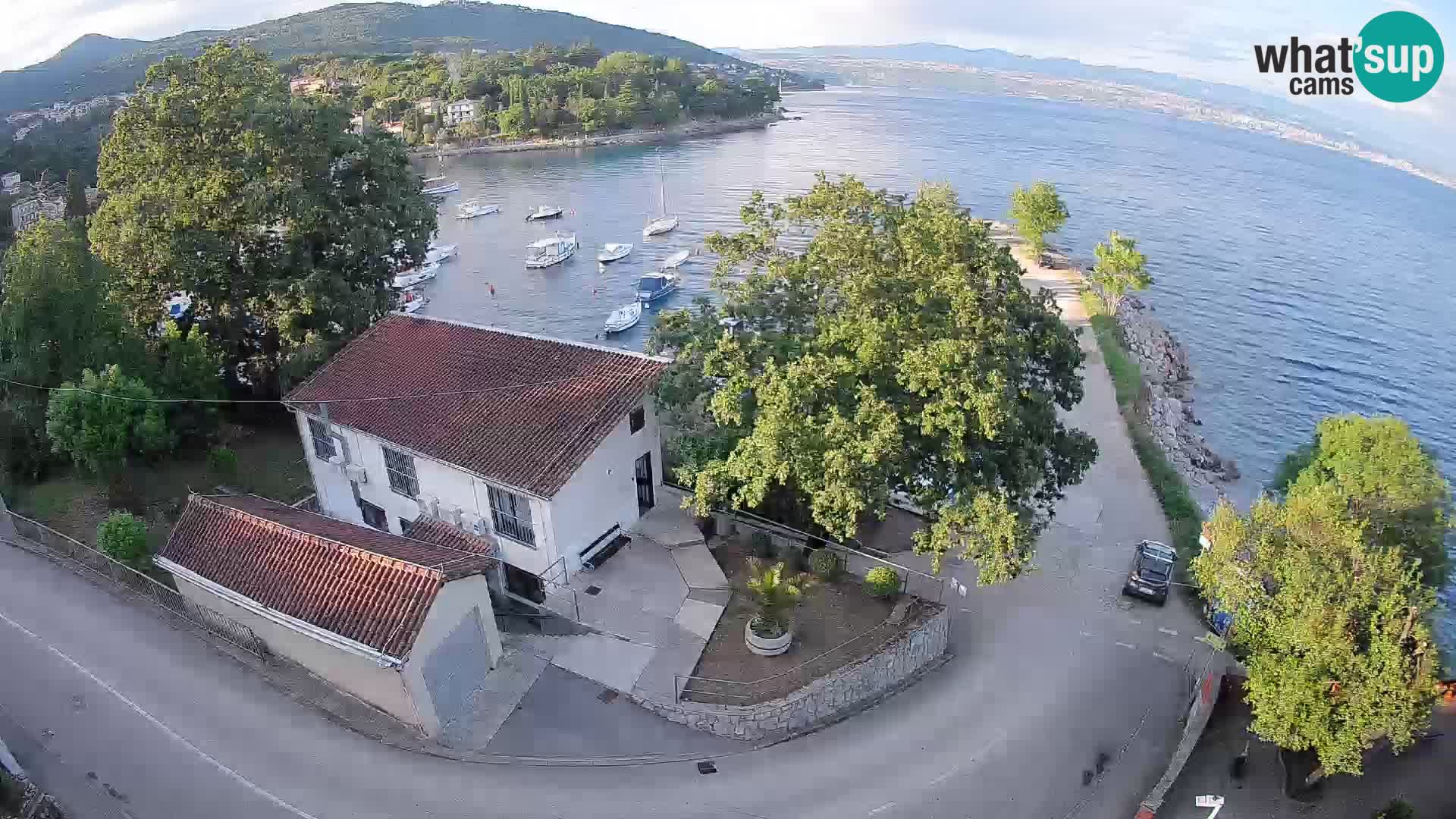 Webcam porto Ika – Vista LIVE sul porto e le luci di Opatija