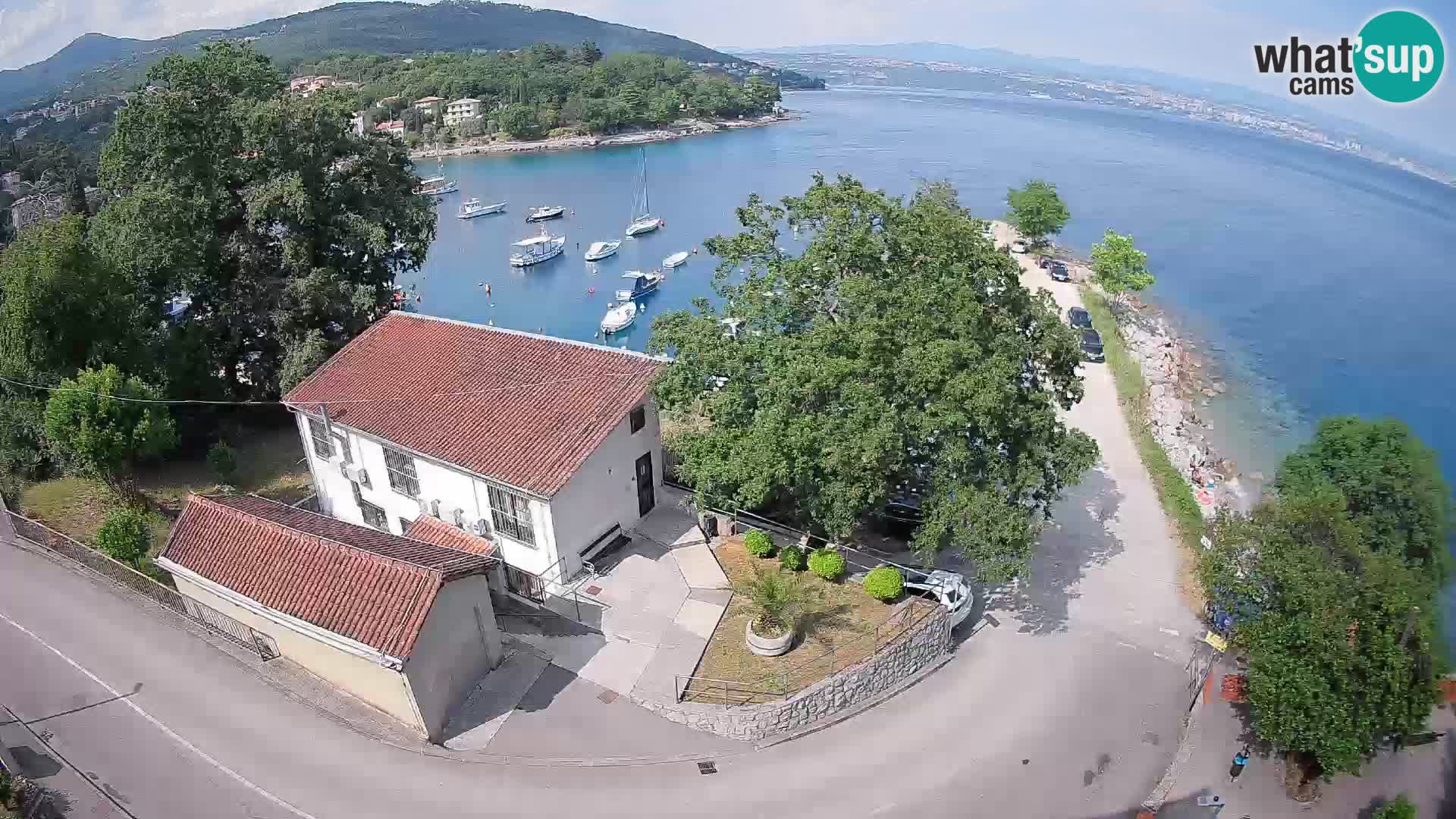 Webcam port d’Ika – Vue en direct et lumières d’Opatija