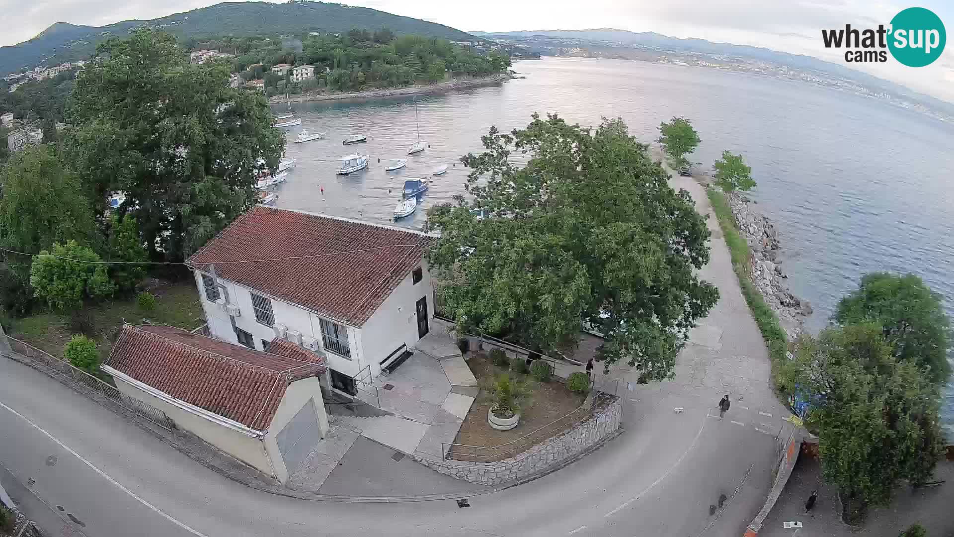 Webcam porto Ika – Vista LIVE sul porto e le luci di Opatija